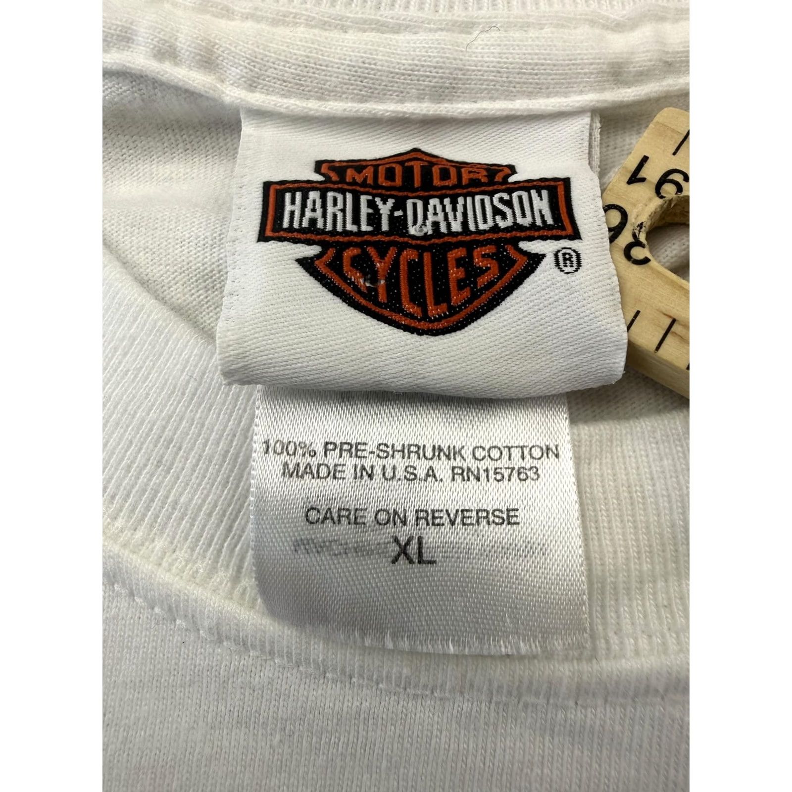Harley Davidson Harley-Davidson Shirt Mens XL White Longhorn Texas Skull Graphic Tee Biker Size US XL / EU 56 / 4 - 3 Thumbnail
