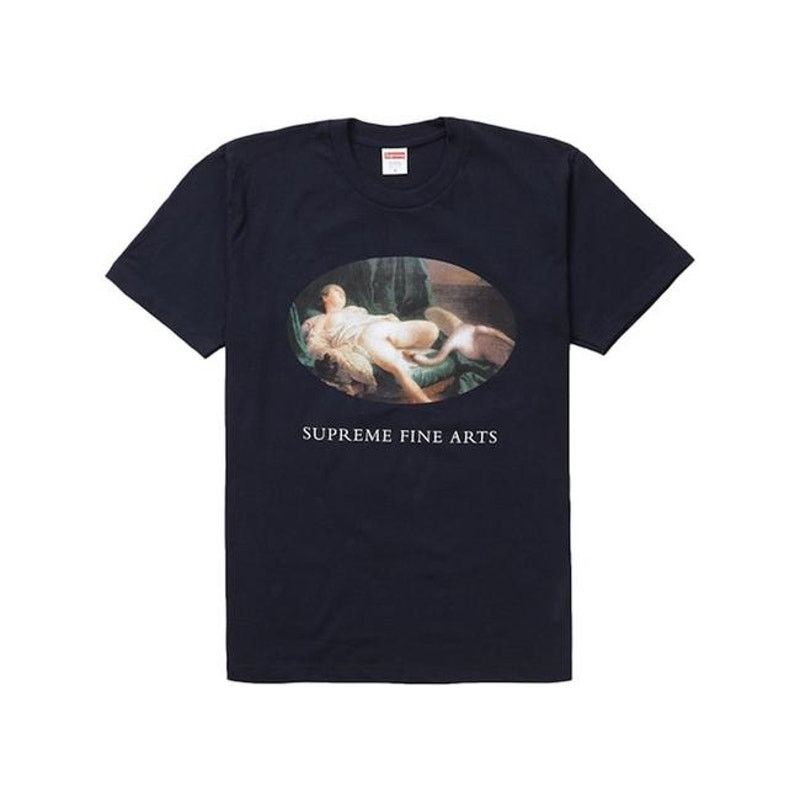 Supreme Navy Blue Leda and the Swan Cotton T-shirt XL