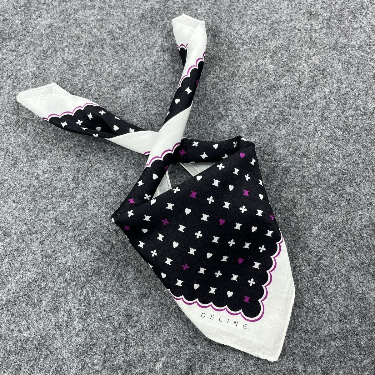 Celine Celine Luxury Handkerchief / Bandana / Neckerchief B817 Size ONE SIZE - 8 Thumbnail
