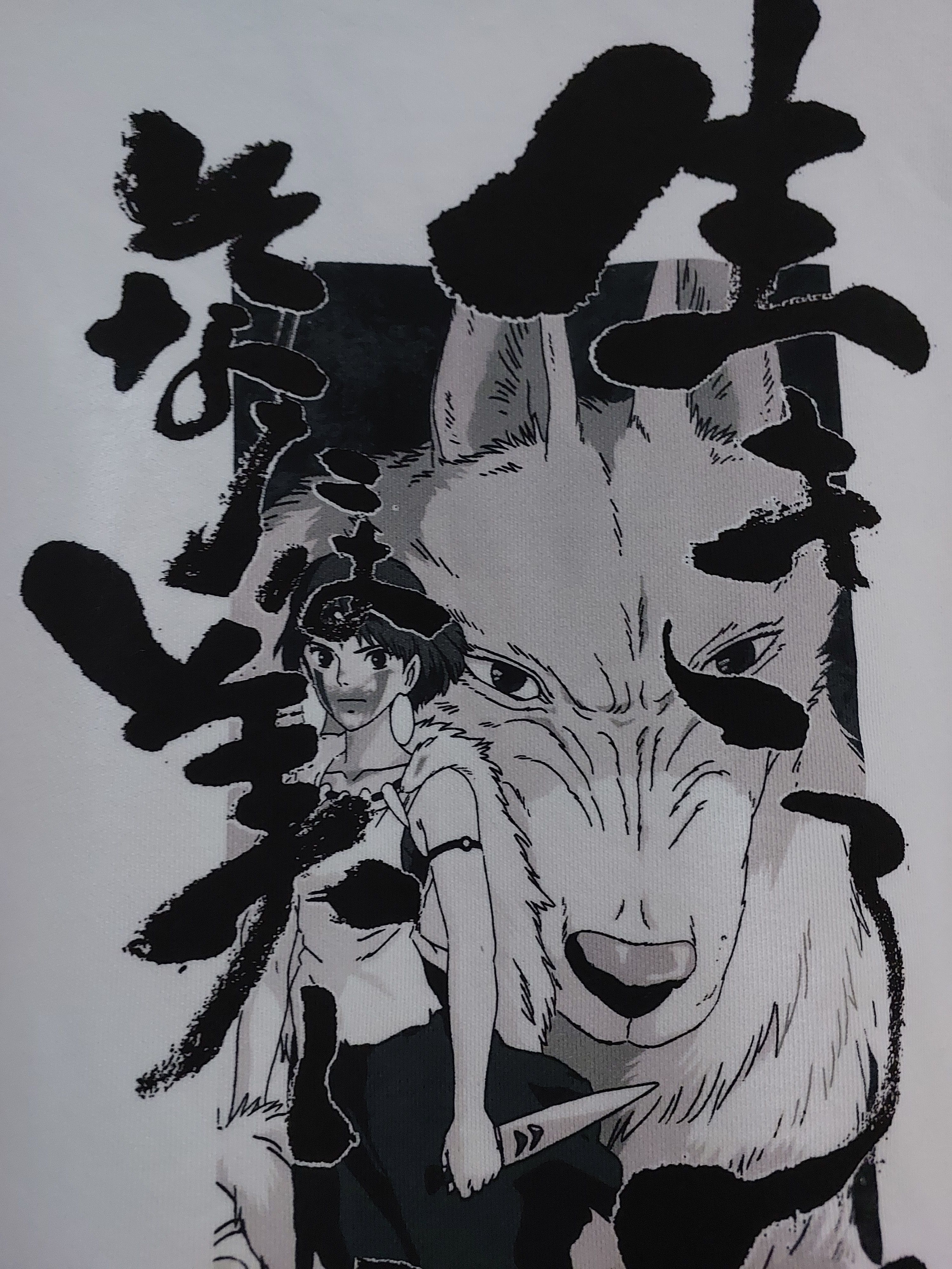 Anime PRINCESS MONONOKE ANIME MOVIE STUDIO GHIBLI SWEATSHIRT Size US XL / EU 56 / 4 - 7 Thumbnail