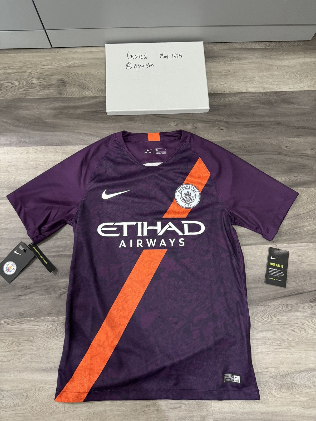 Nike Manchester City Nike Throwback Alternate Kit / Jersey | Grailed