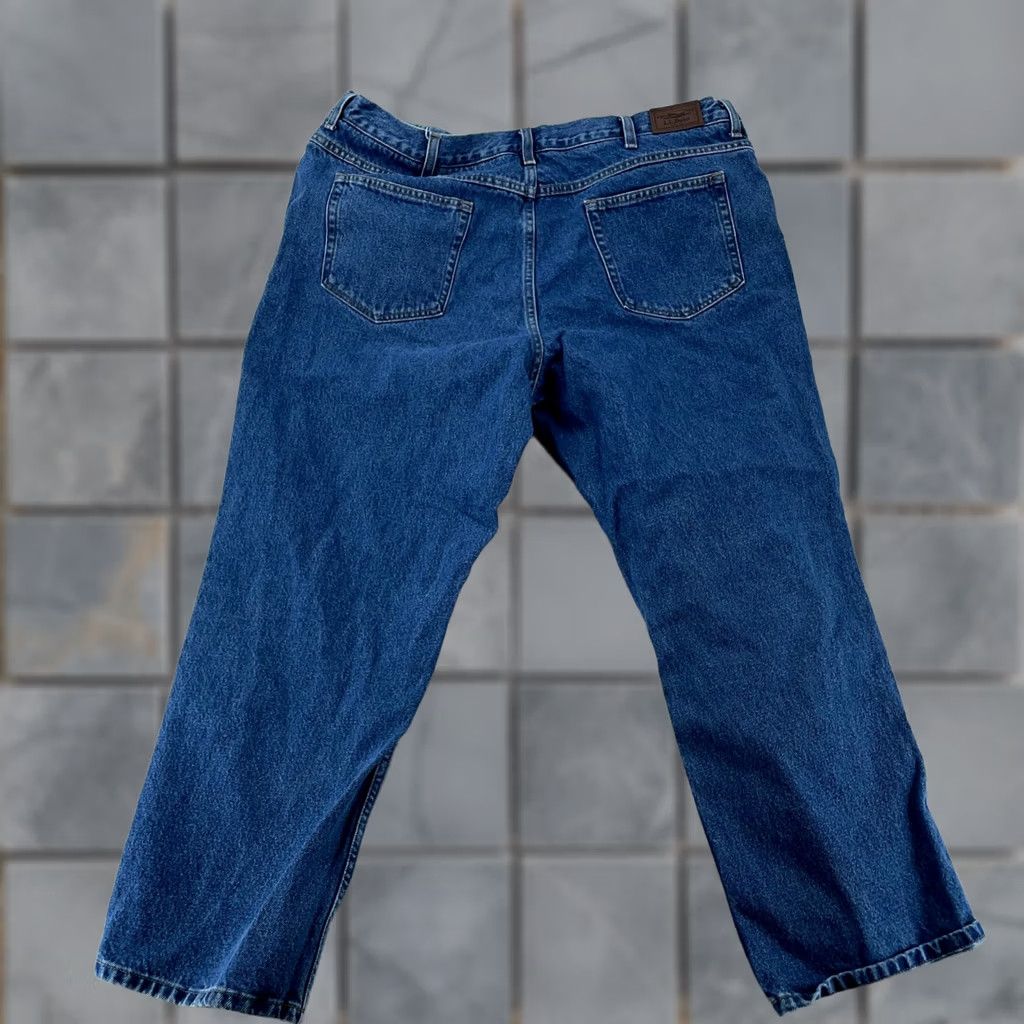 Vintage L.L.Bean Jeans Mens 42x29 Blue Denim Five Pocket Straight Leg Comfort Waist Pocketed Cotton Medium 90s Vintage Mens Size US 42 / EU 58 - 1 Thumbnail