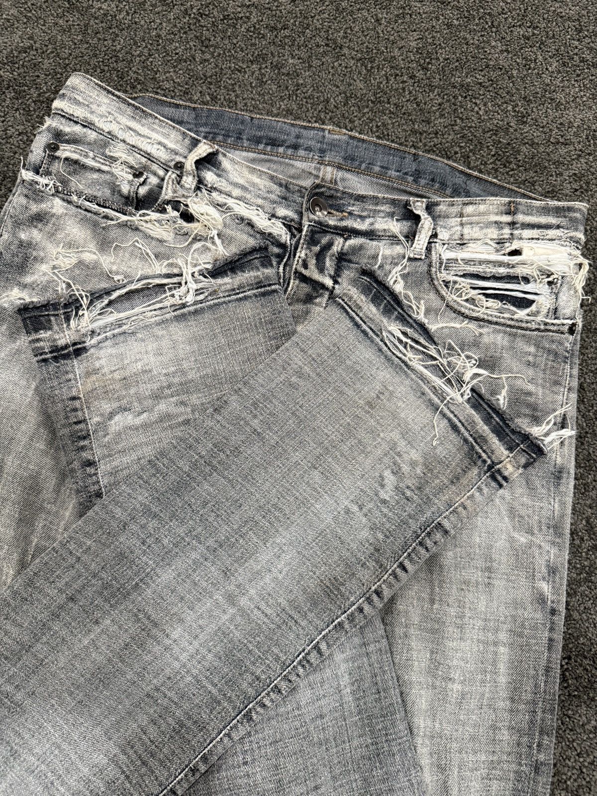 Rick Owens Rick Owen’s FW07 “Exploder” Dark Dust Bootcut Detroit Denim Size US 32 / EU 48 - 8 Thumbnail