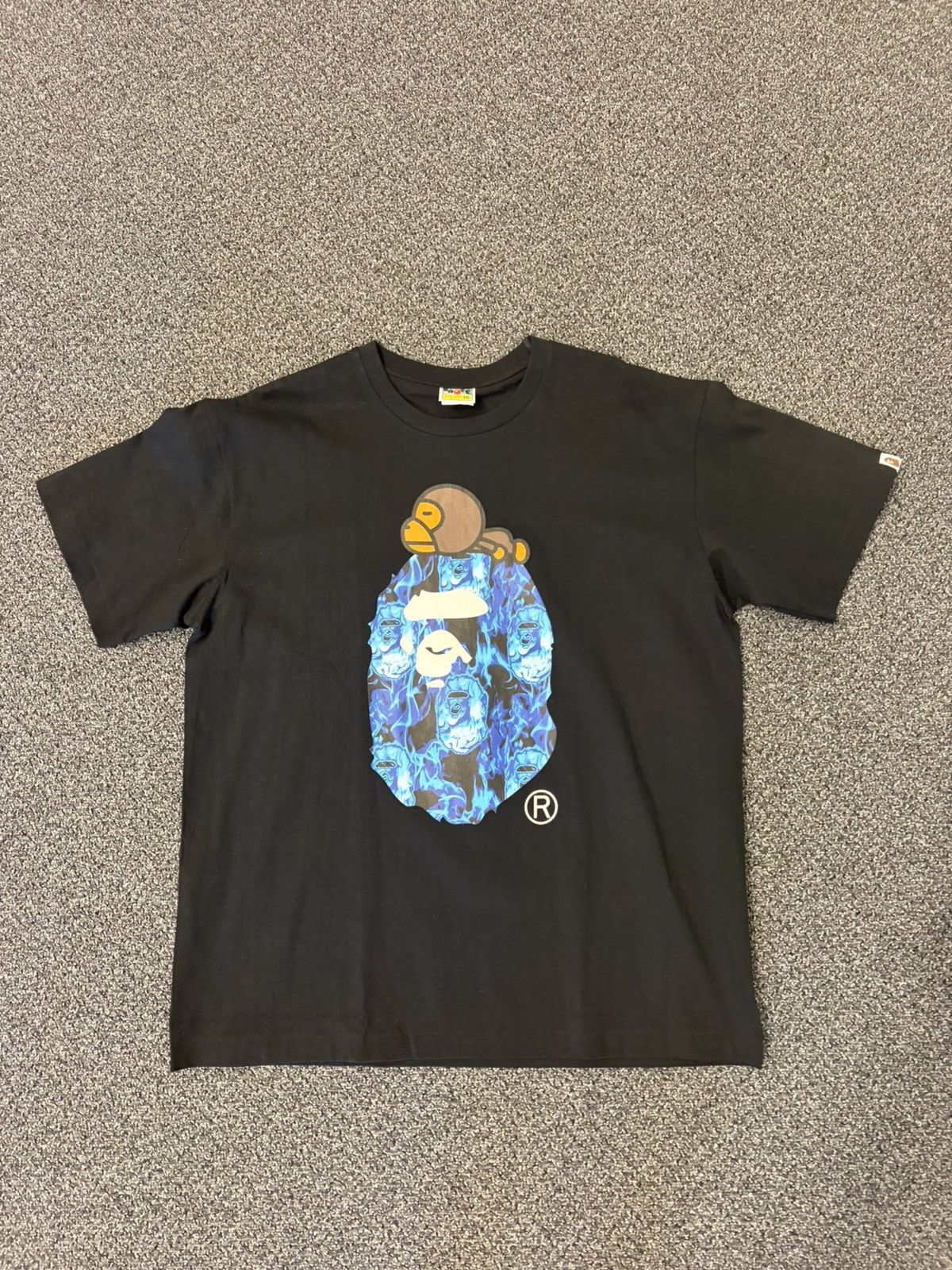 Bape BAPE Baby Milo Flame Tee Size US XXL / EU 58 / 5 - 1 Thumbnail