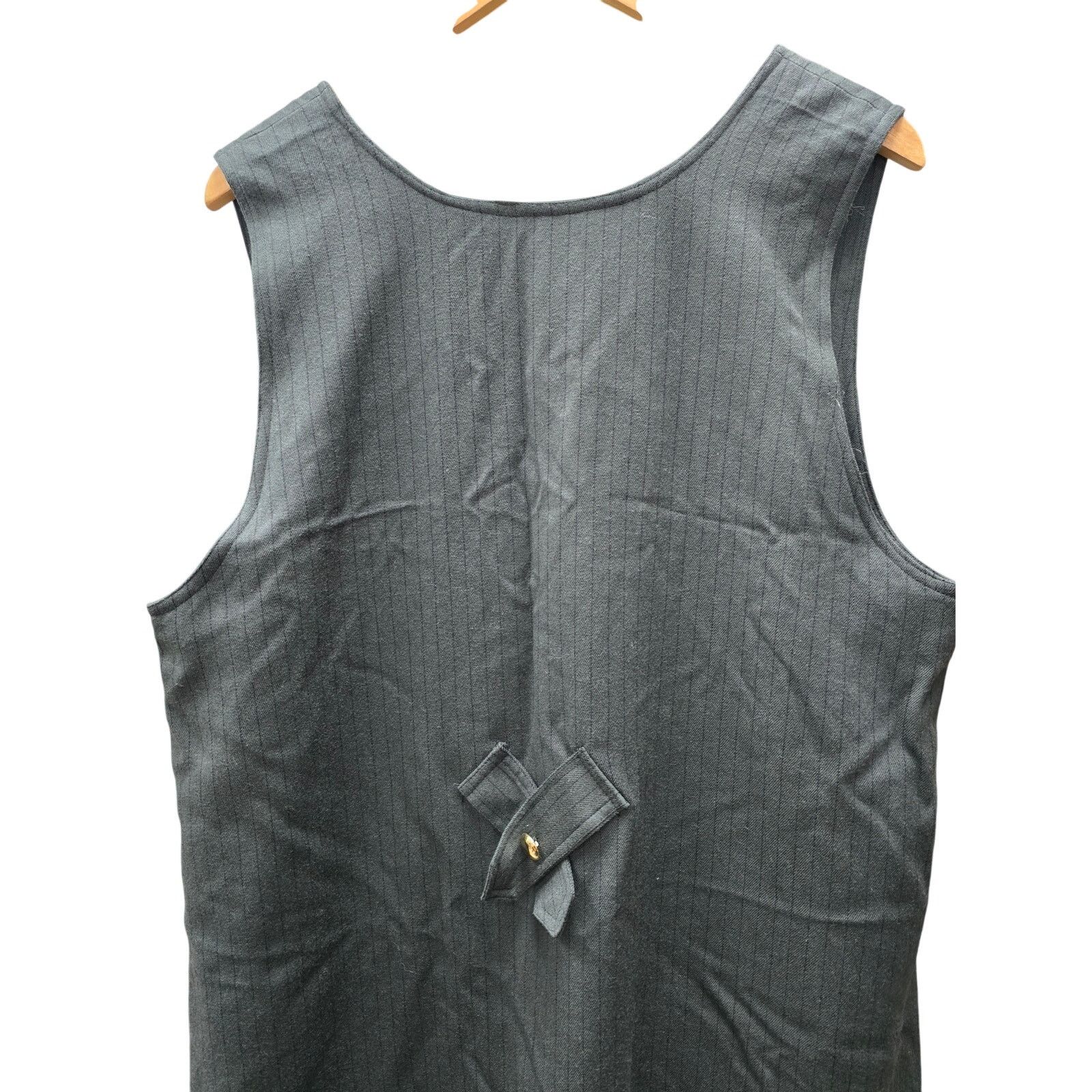 Other Marron De Maman Green Wool Vest Dress, Size 9 R Size L / US 10 / IT 46 - 5 Thumbnail