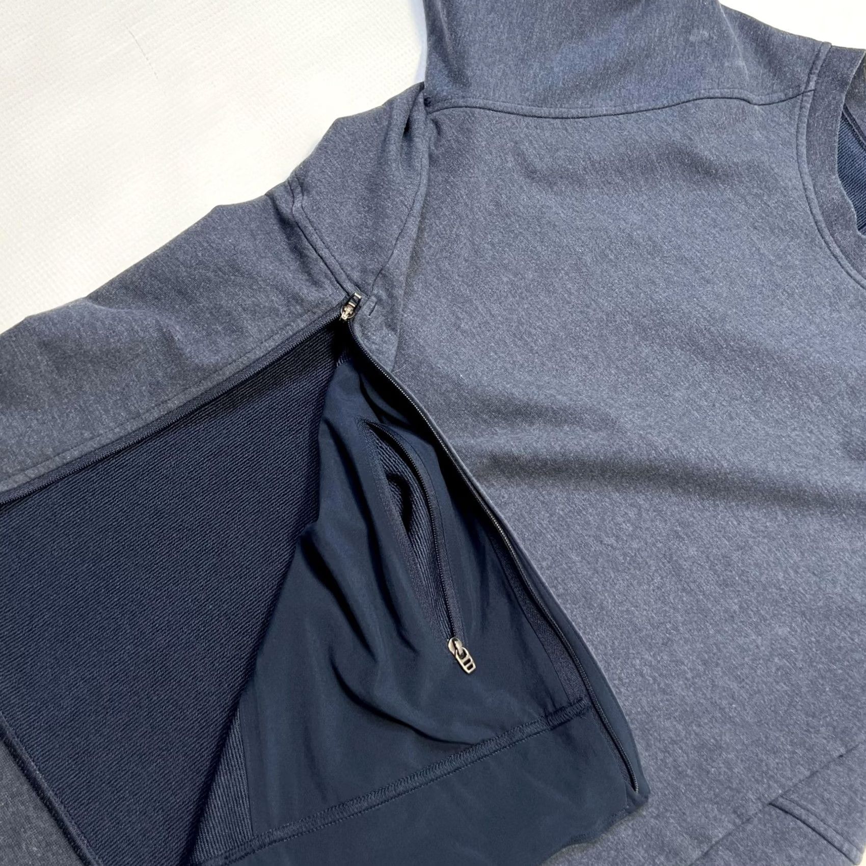 Lululemon Lululemon Mens Pullover City Sweat Crew Zip Pocket Sweatshirt M Blue City Sweat Crew Pullover Hidden Zip Pocket Mens Medium Blue Size US M / EU 48-50 / 2 - 4 Thumbnail