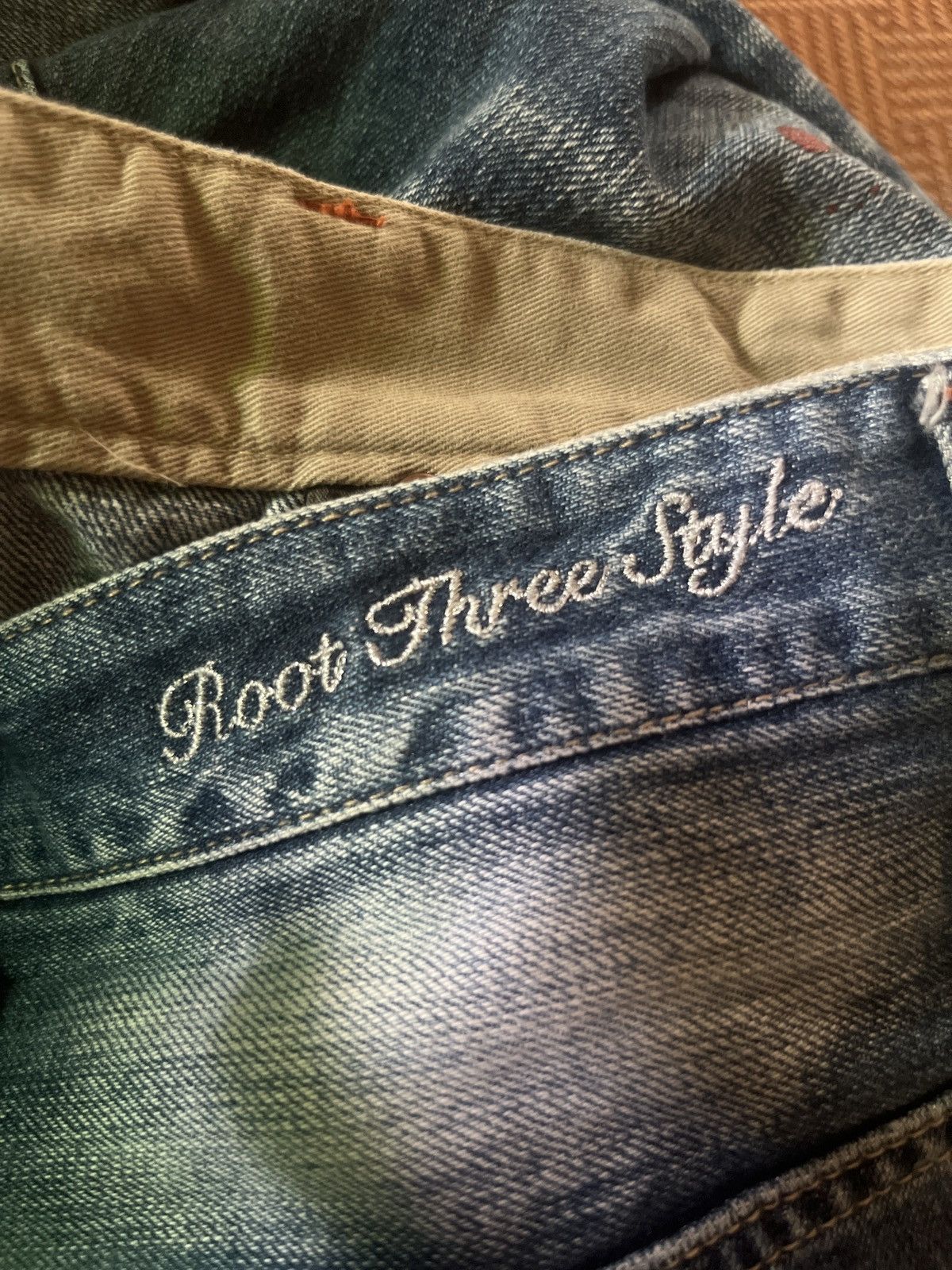 If Six Was Nine Root ThREE Splash Paints Denim Pants Size US 34 / EU 50 - 4 Thumbnail