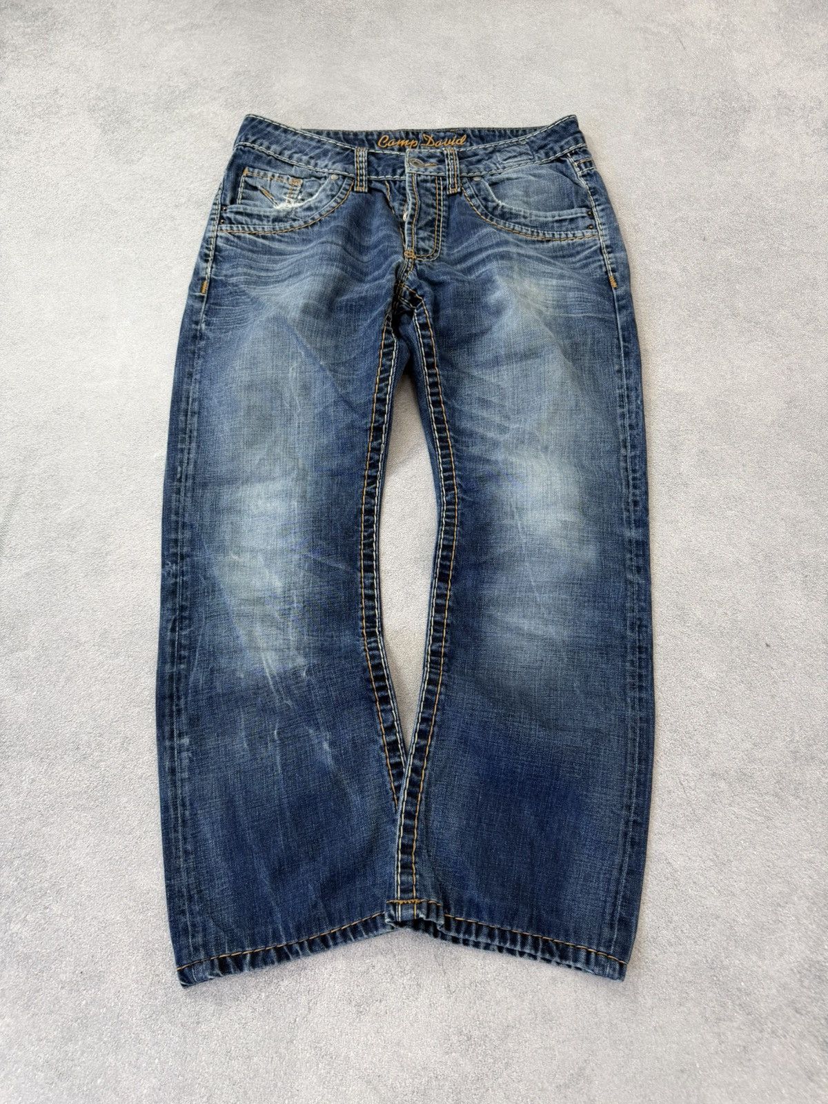 Hedi Slimane Vintage Dior Hedi Slimane Style Washed Denim Jeans Size US 32 / EU 48 - 1 Thumbnail