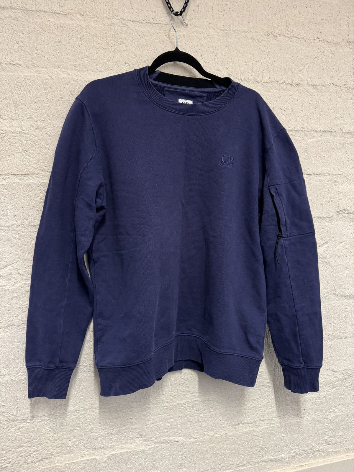 image of C P Company C.p Company Garmentdyed Sweatshirt in Violet, Men's (Size XL)