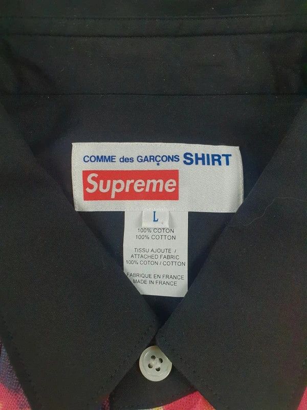 Supreme Supreme Comme Des Garçons Men's Multi Patchwork Shirt Size L Size US L / EU 52-54 / 3 - 3 Thumbnail