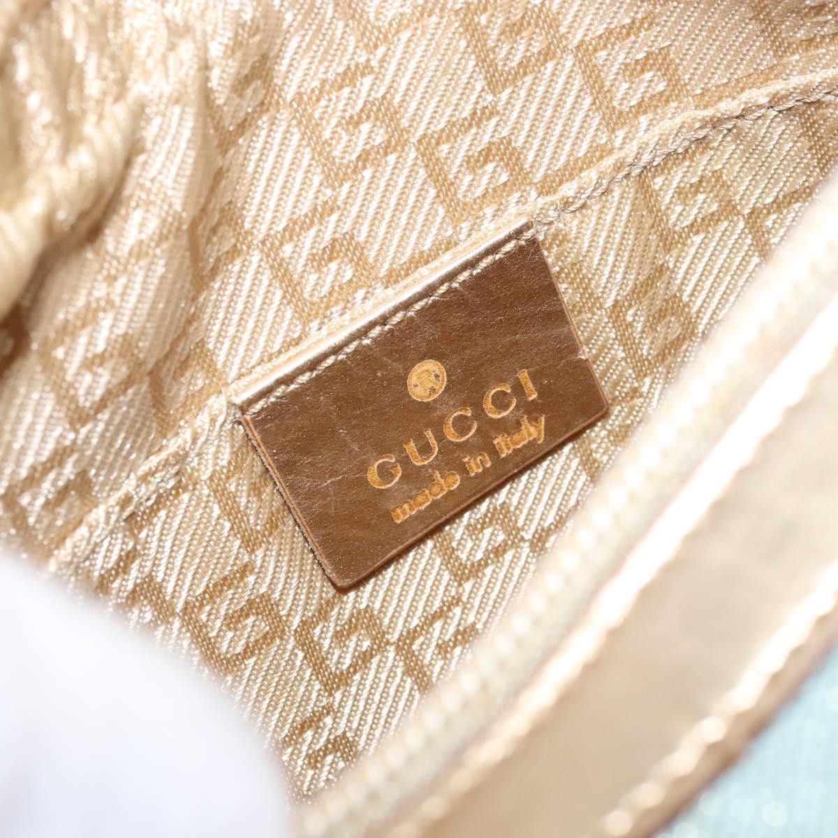 Gucci GUCCI Sherry Line Shoulder Bag Canvas Light Blue Gold 005 Size ONE SIZE - 15 Thumbnail