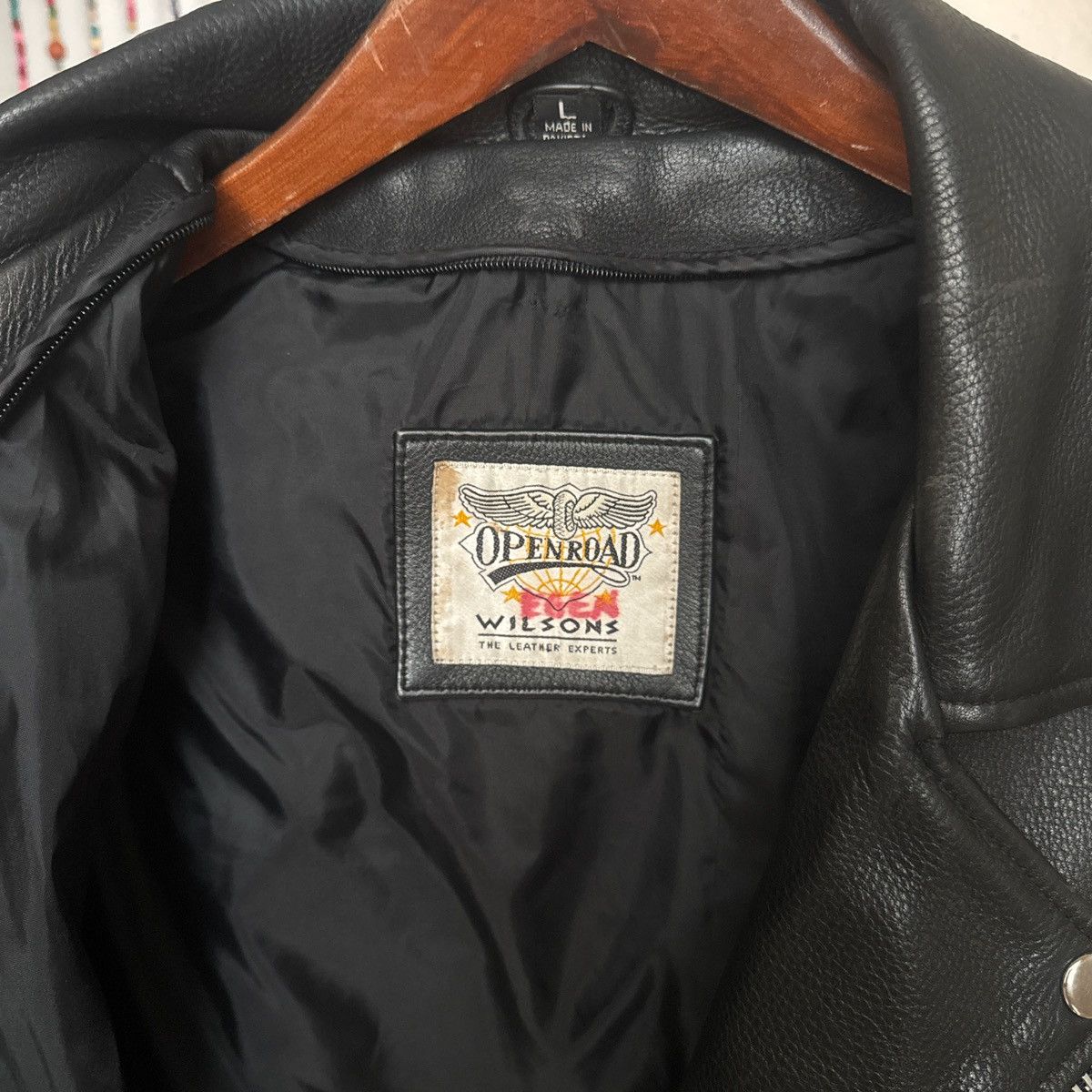 Wilsons Leather Open Road Wilson’s black leather biker jacket Size US L / EU 52-54 / 3 - 3 Thumbnail