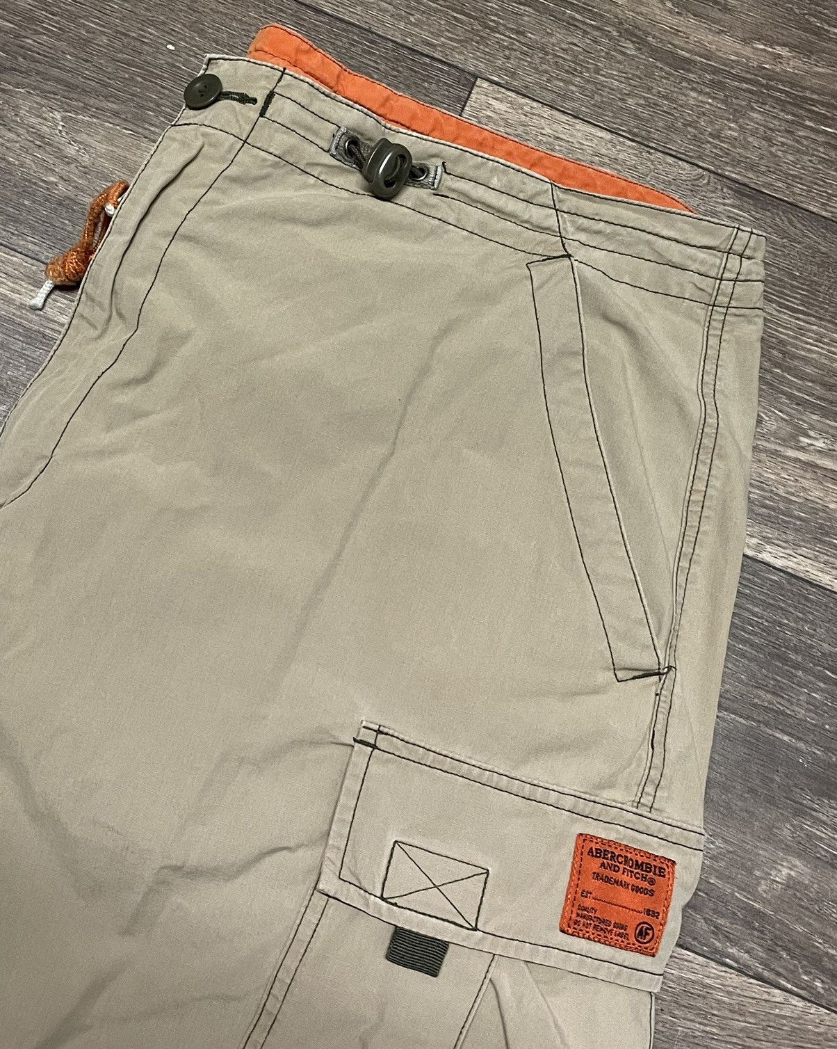 Abercrombie & Fitch × Vintage Vintage Y2K Abercrombie and Fitch Tactical Cargo Shorts Size US 34 / EU 50 - 10 Thumbnail