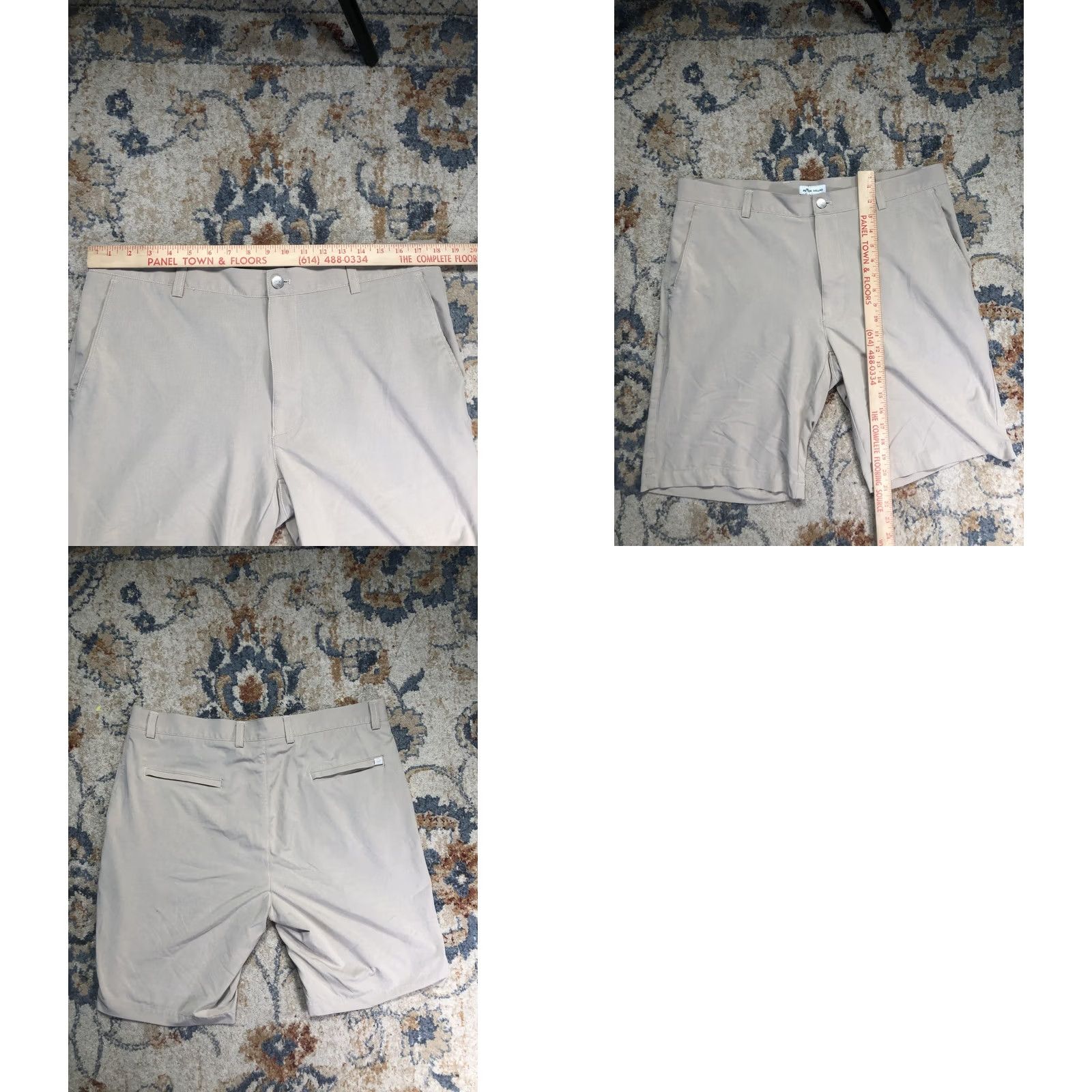 Peter Millar Peter Millar Shorts Mens 36 Beige Chino Flat Front 9 Inseam Golf Casual Summer Men Size US 36 / EU 52 - 8 Thumbnail