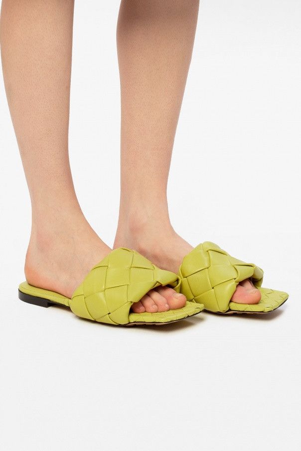 Bottega Veneta o1n1vont1124 Lido Flat Sandals in Yellow Size US 6.5 / IT 36.5 - 2 Thumbnail