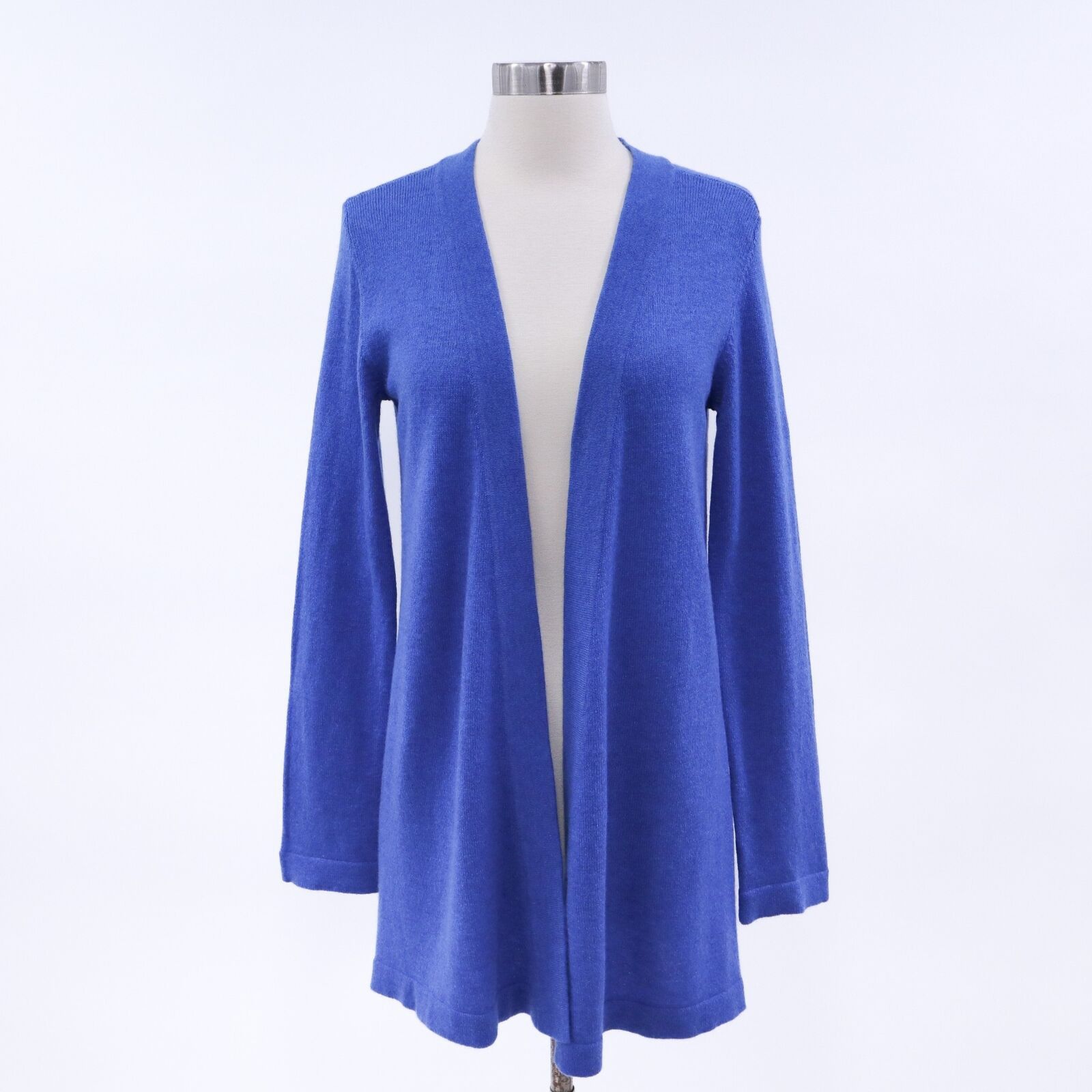 Vintage Luca Bruno Cashmere Cardigan Sweater Womens L Large Royal Blue ...