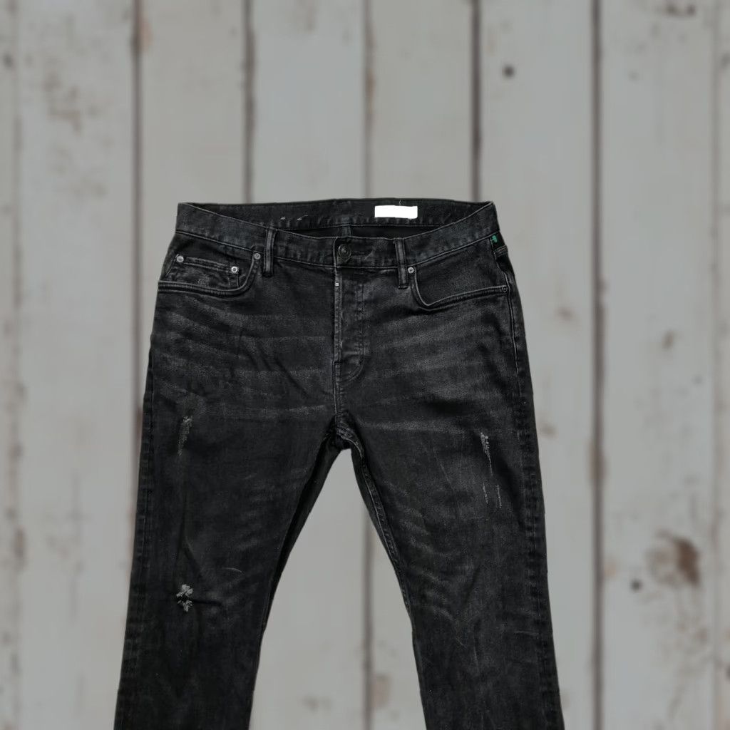 Allsaints AllSaints Jeans Rex Skinny Fit Distressed Denim Black Wash 32 Mens Size US 32 / EU 48 - 1 Thumbnail