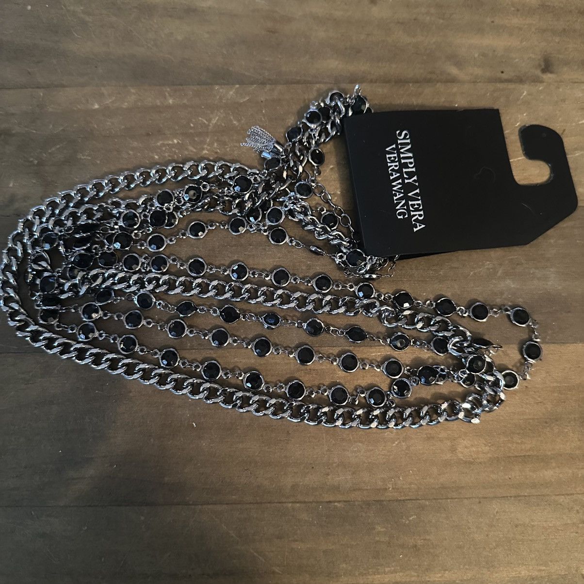 Vera Wang Simply Vera Vera Wang multi strand bezeled stone necklace Size ONE SIZE - 2 Thumbnail