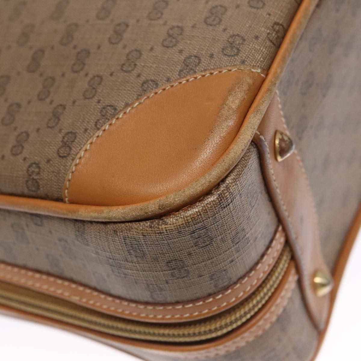 Gucci GUCCI Micro GG Supreme Hand Bag Pvc Leather Beige Gold Size ONE SIZE - 13 Thumbnail