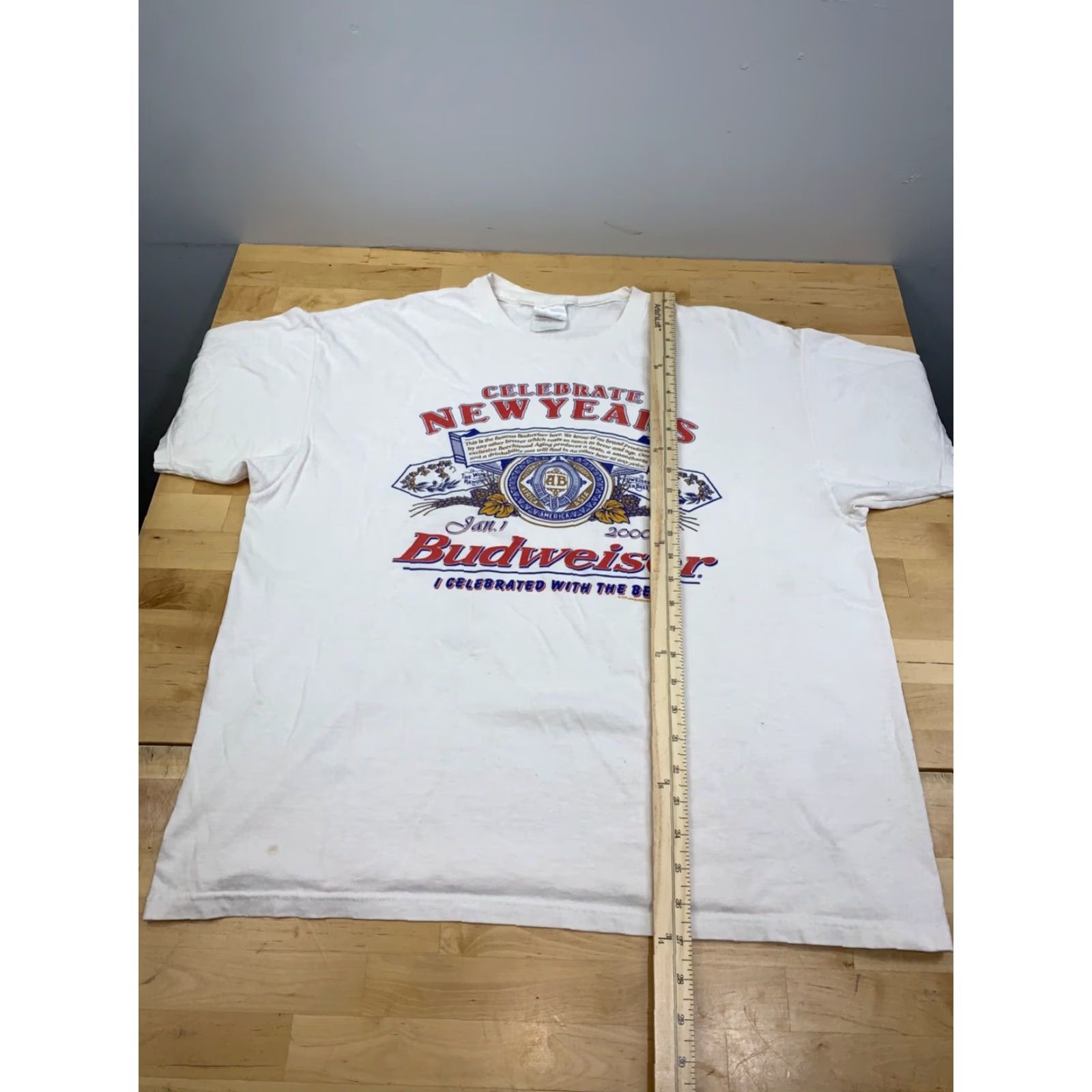 Budweiser VINTAGE Budweiser Shirt Mens XL White Crew Neck Beer Y2K Size US XL / EU 56 / 4 - 7 Thumbnail