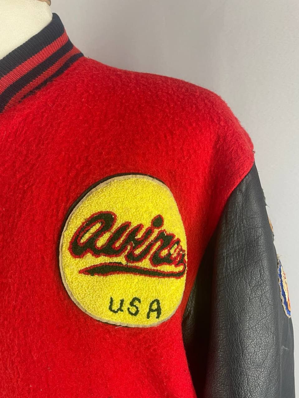 Avirex Avirex Varsity Jacket Leather Bomber USA Vintage Rare Size US M / EU 48-50 / 2 - 4 Thumbnail