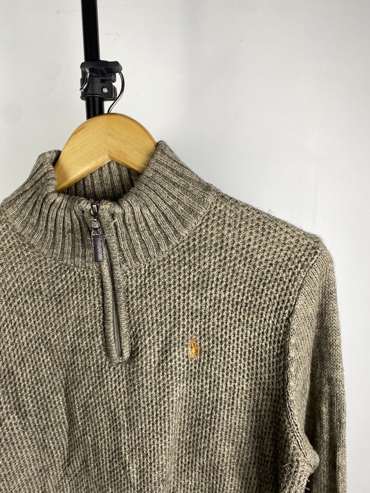 Polo Ralph Lauren × Ralph Lauren × Vintage Vintage Polo Ralph Lauren 1/4 Zip Knit Sweater Size US M / EU 48-50 / 2 - 3 Thumbnail