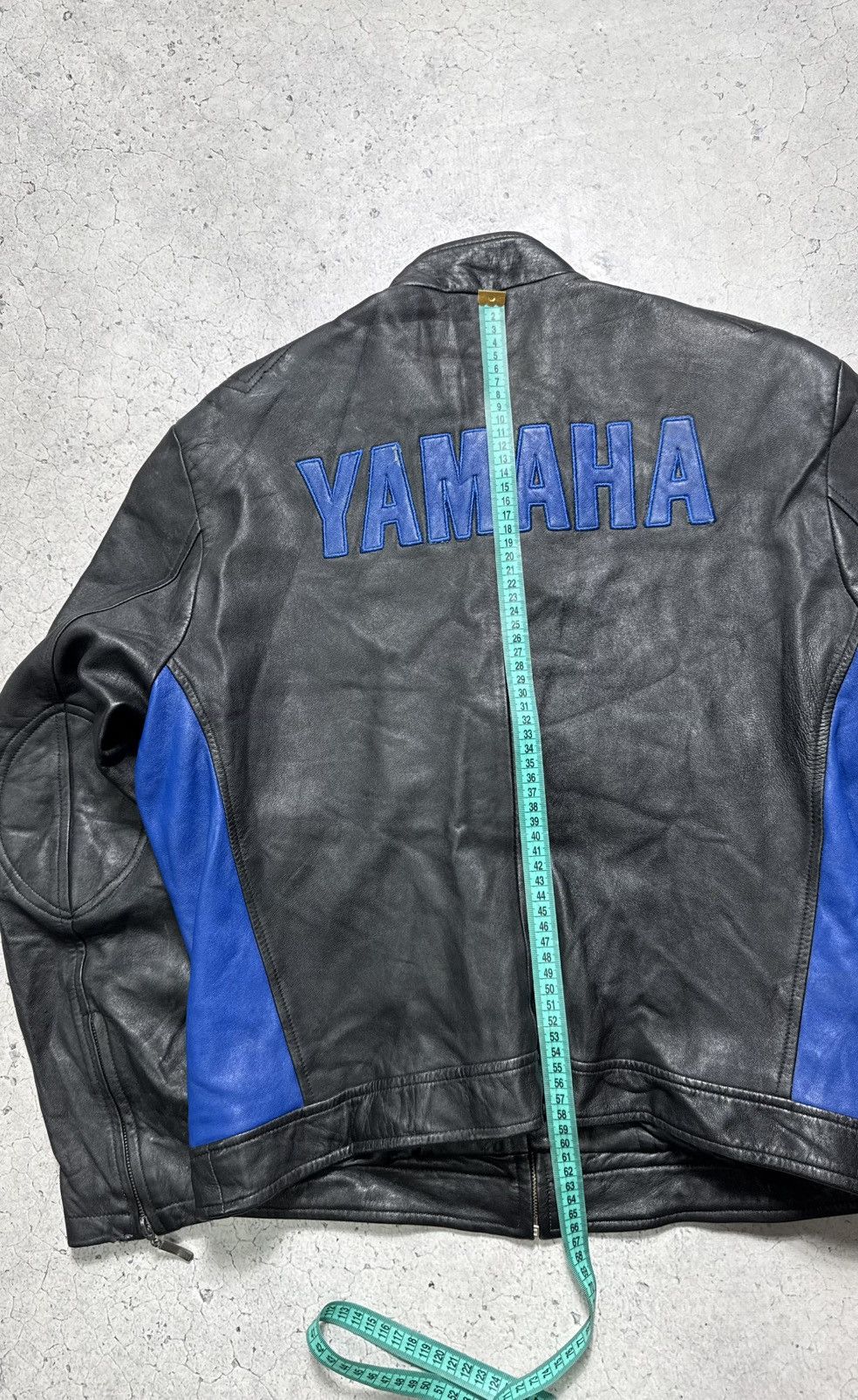 Yamaha Yamaha Leather Moto Jacket Big Logo Rare Bike Size US M / EU 48-50 / 2 - 14 Thumbnail