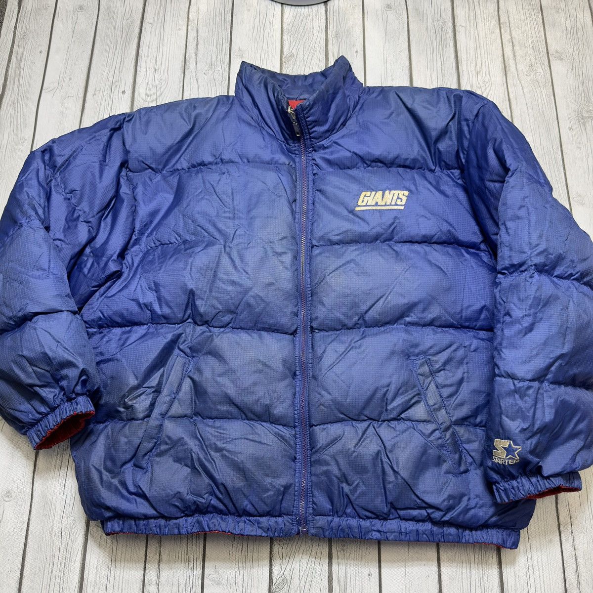 NFL × Starter × Vintage Vintage New York Giants reversible jacket Size US XL / EU 56 / 4 - 2 Thumbnail