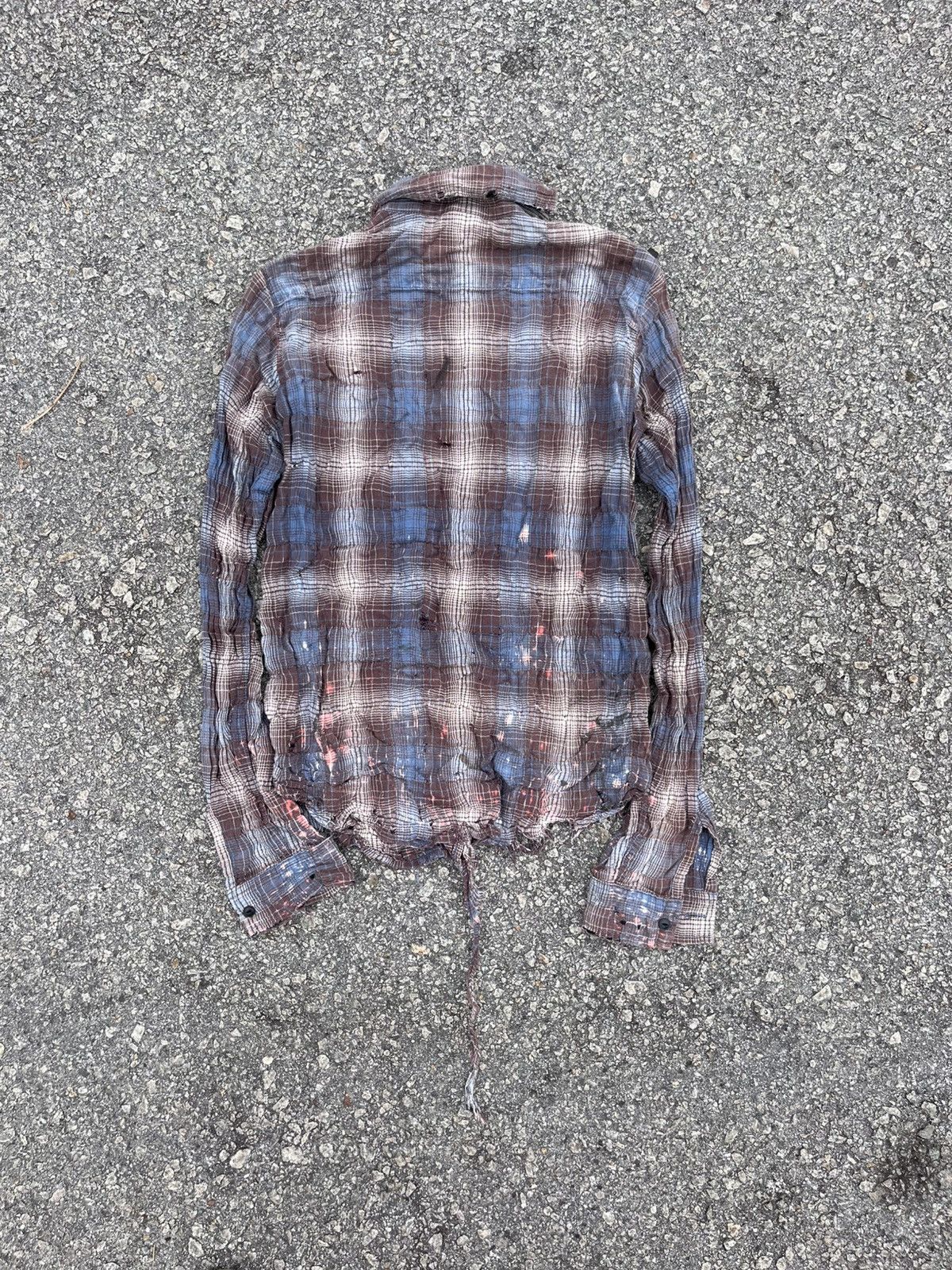 Pledge Distressed flannel button down by pledge Size US M / EU 48-50 / 2 - 5 Thumbnail