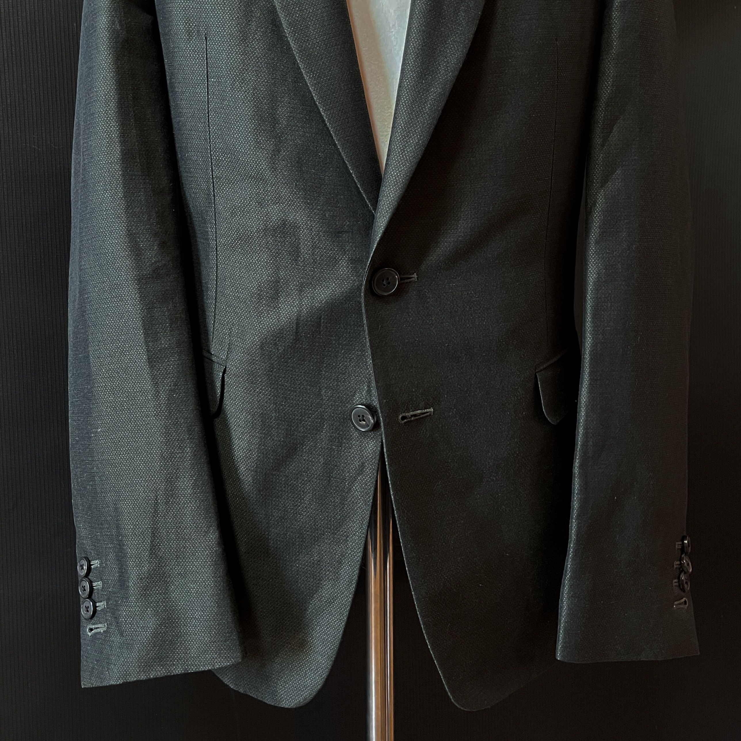 Dries Van Noten Dries Van Noten Linen Cotton Suit Dark Green Tailored Set 46 Size 46R - 3 Thumbnail