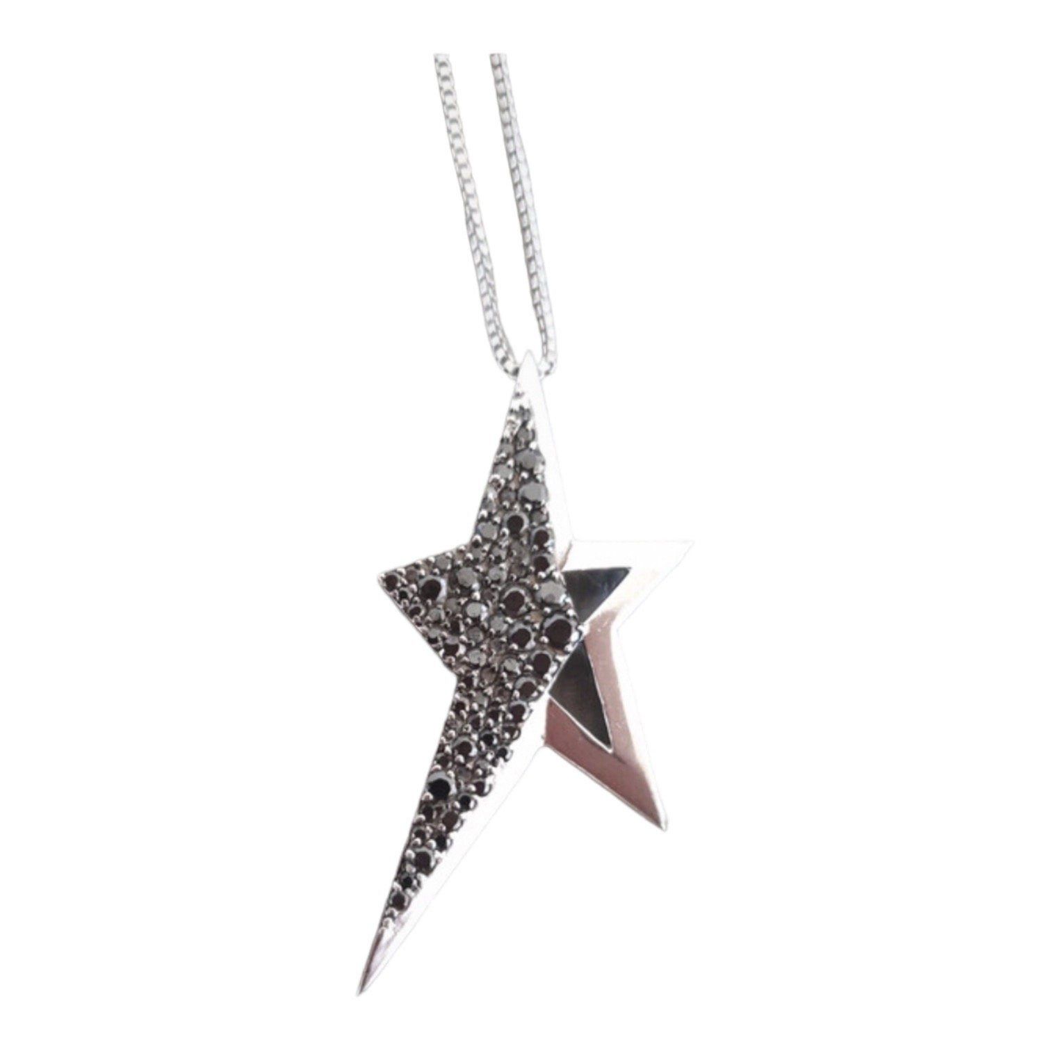 Thierry Mugler The Thierry Mugler Black Rhinestones Necklace Size ONE SIZE - 2 Thumbnail