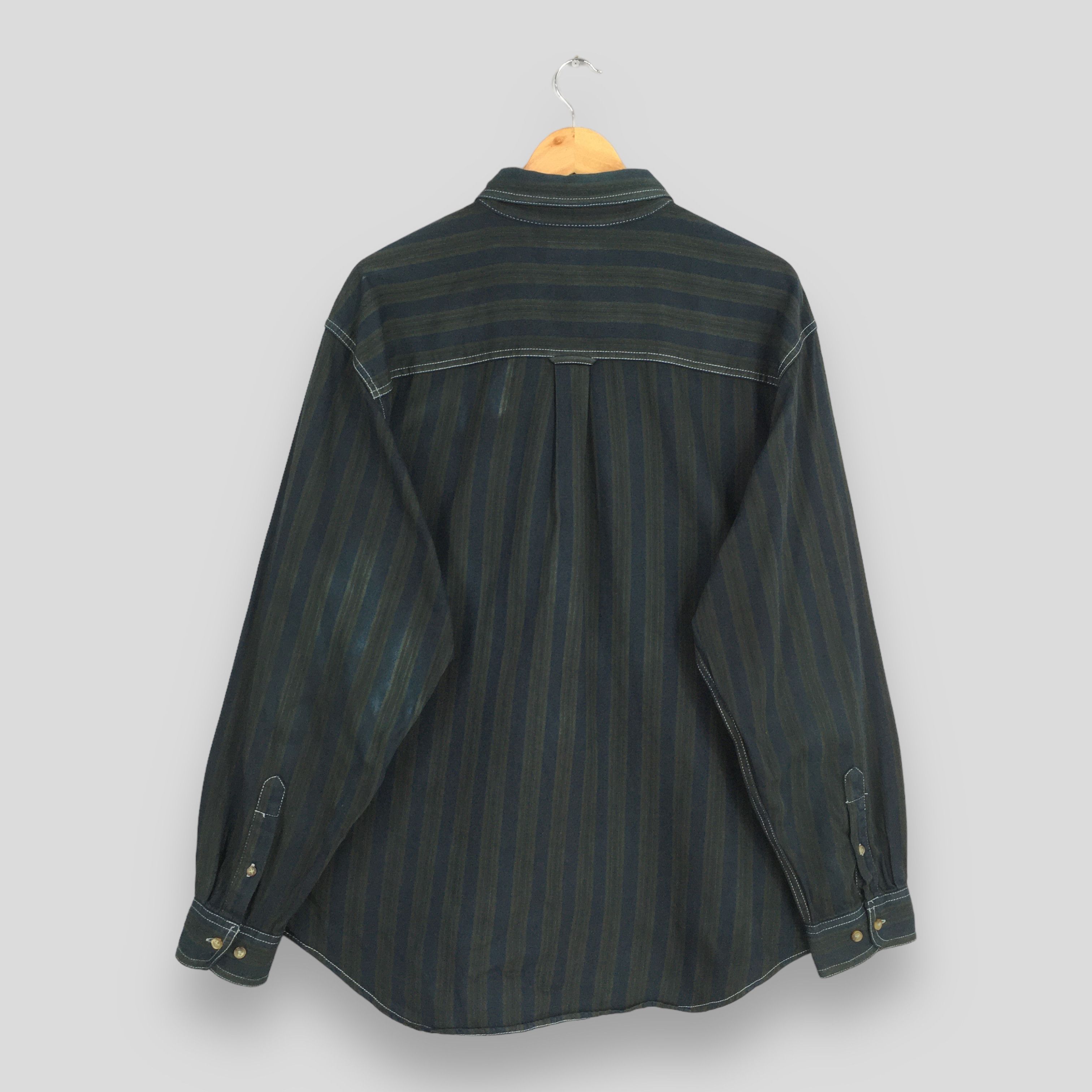 Basic Editions Vintage Basics Editions Stripes Flannel Shirt Large Size US L / EU 52-54 / 3 - 7 Thumbnail