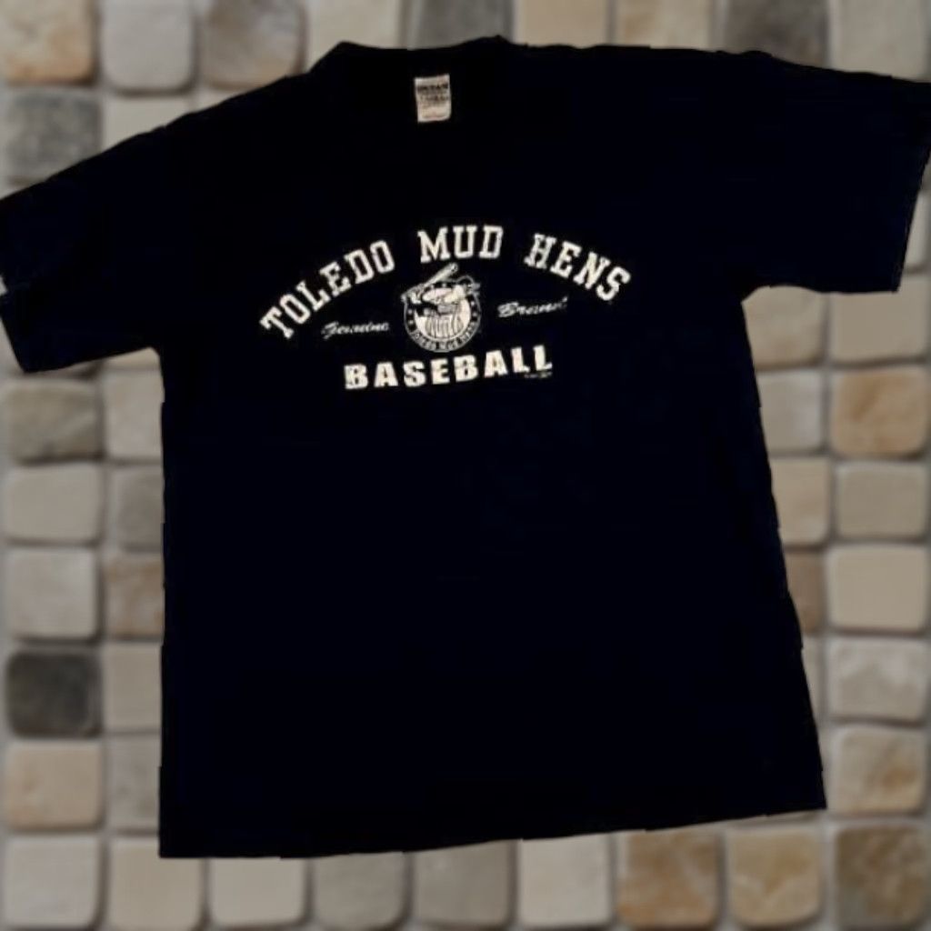 Gildan Toledo Mud Hens Baseball Black 2009 Large T-Shirt Gildan Men L Shirt Size US L / EU 52-54 / 3 - 1 Thumbnail