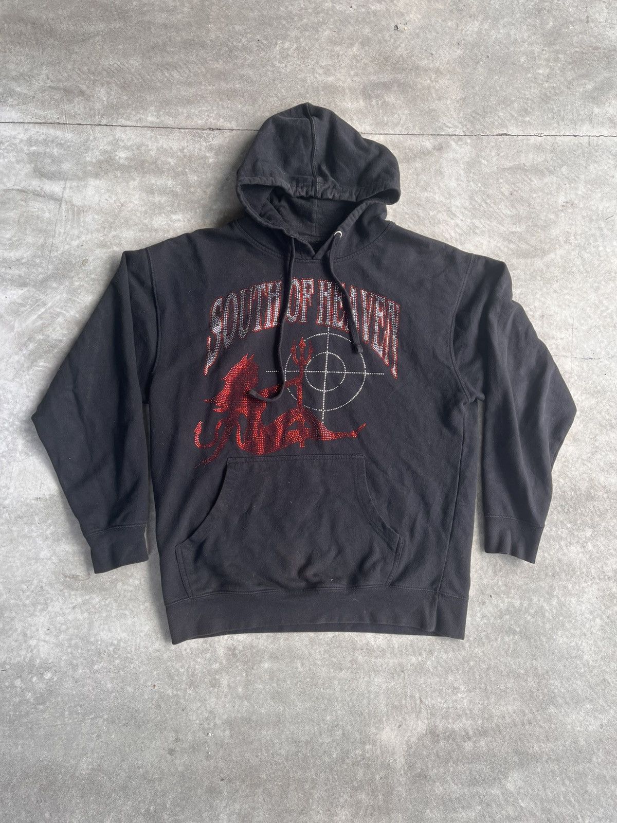 South of Heaven Black South of Heaven Rhinestone Hoodie Size US L / EU 52-54 / 3 - 1 Thumbnail