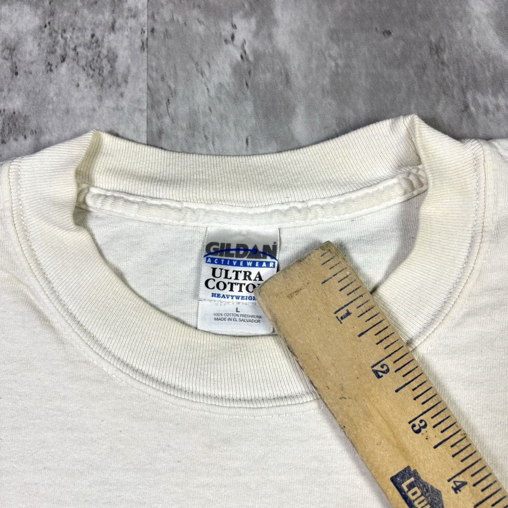 Vintage VINTAGE Saloon Bar Bert Long Sleeve T Shirt Distressed 2000s Adult Large Shirt Mens White 80s Slimming Size US L / EU 52-54 / 3 - 3 Thumbnail
