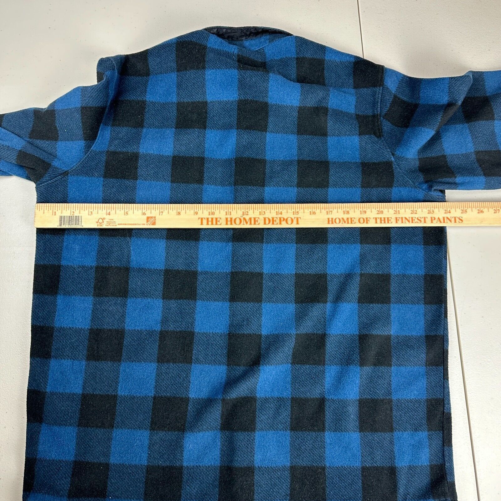 Wrangler Wrangler Long Sleeve Button Up Blue & Black Flannel XL Men Size US XL / EU 56 / 4 - 6 Thumbnail