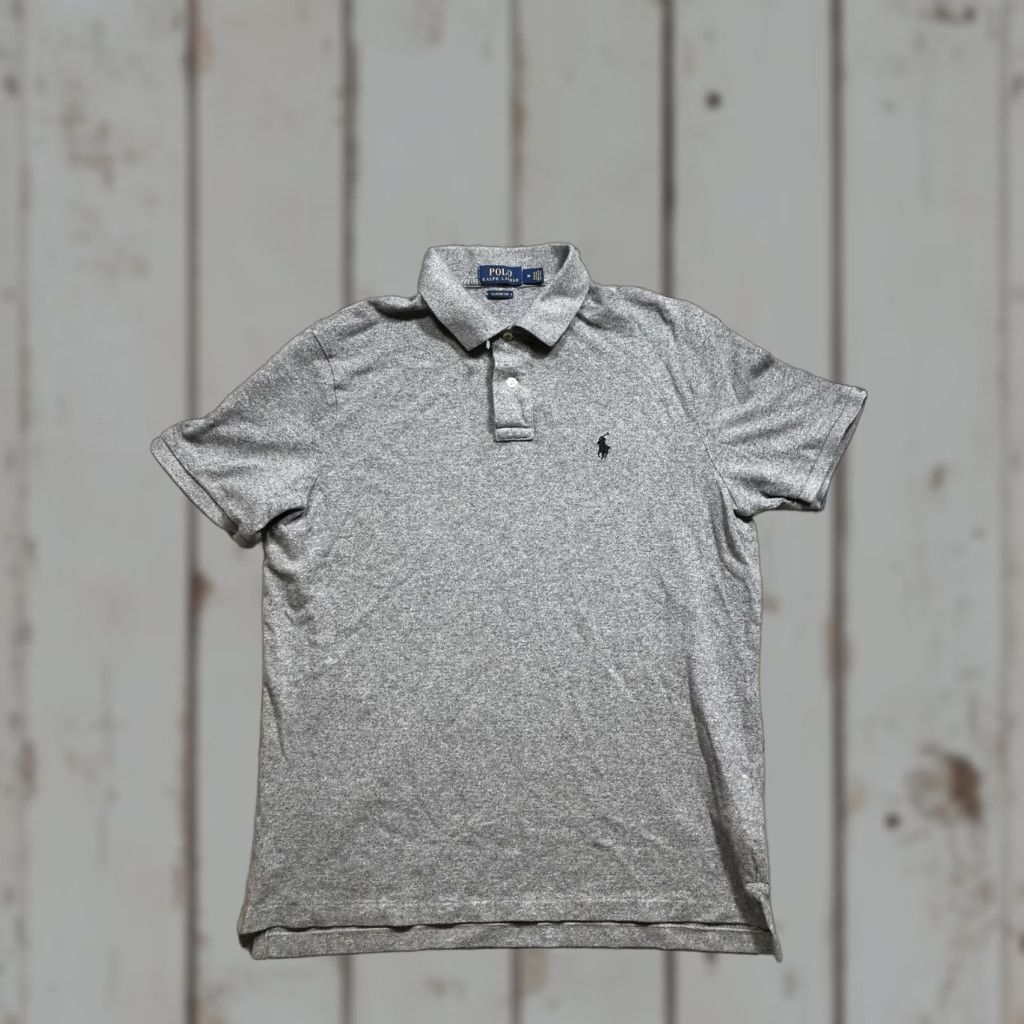 Polo Ralph Lauren Polo Ralph Lauren Polo Shirt Mens M Heather Gray Classic Fit Short Sleeve Size US M / EU 48-50 / 2 - 1 Thumbnail