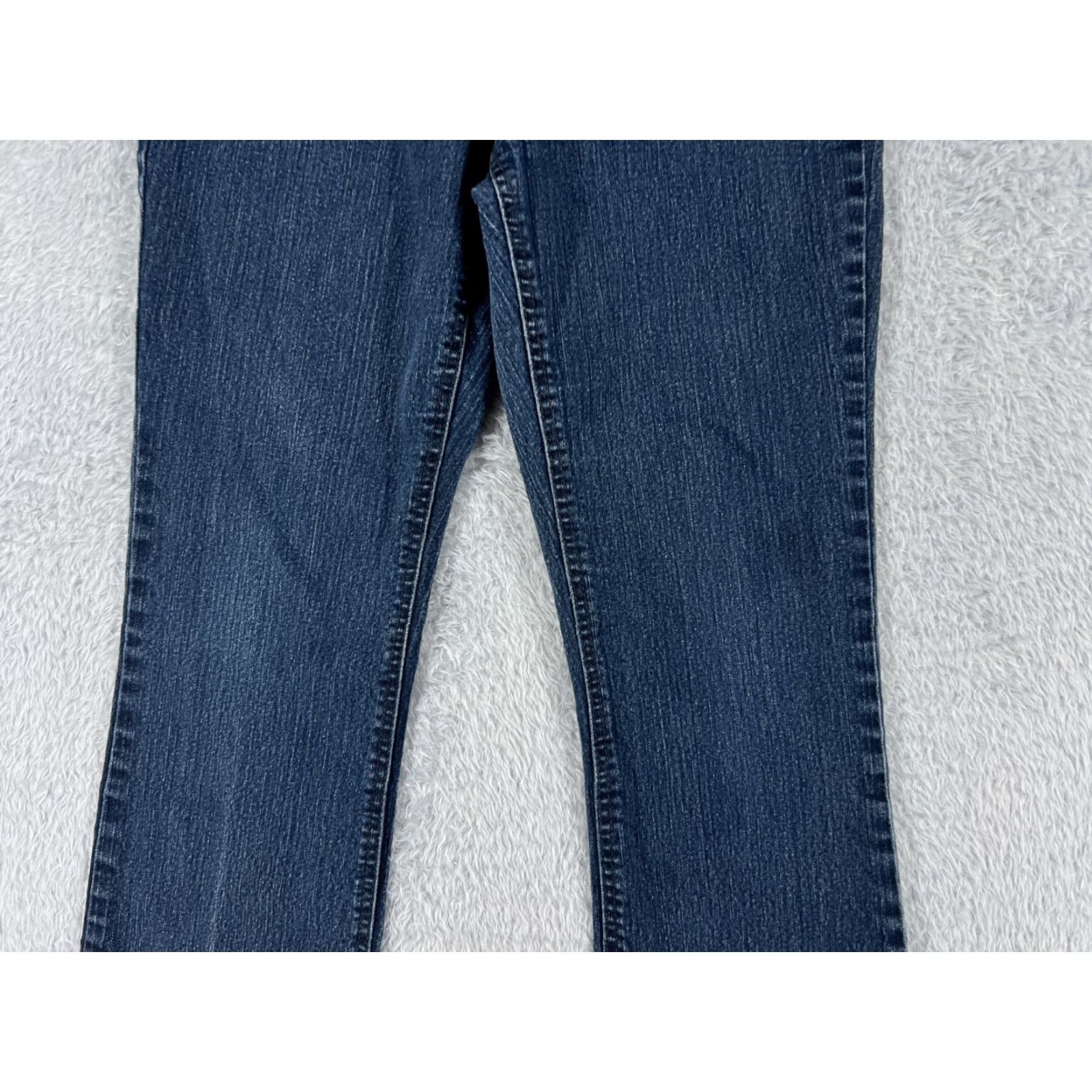 Vintage Jaclyn Smith Jeans Womens 6 Blue Denim Flared Mid Rise 27x27 Dark Wash Cowboy Southwestern American Designer Womens Size 28" / US 6 / IT 42 - 3 Thumbnail