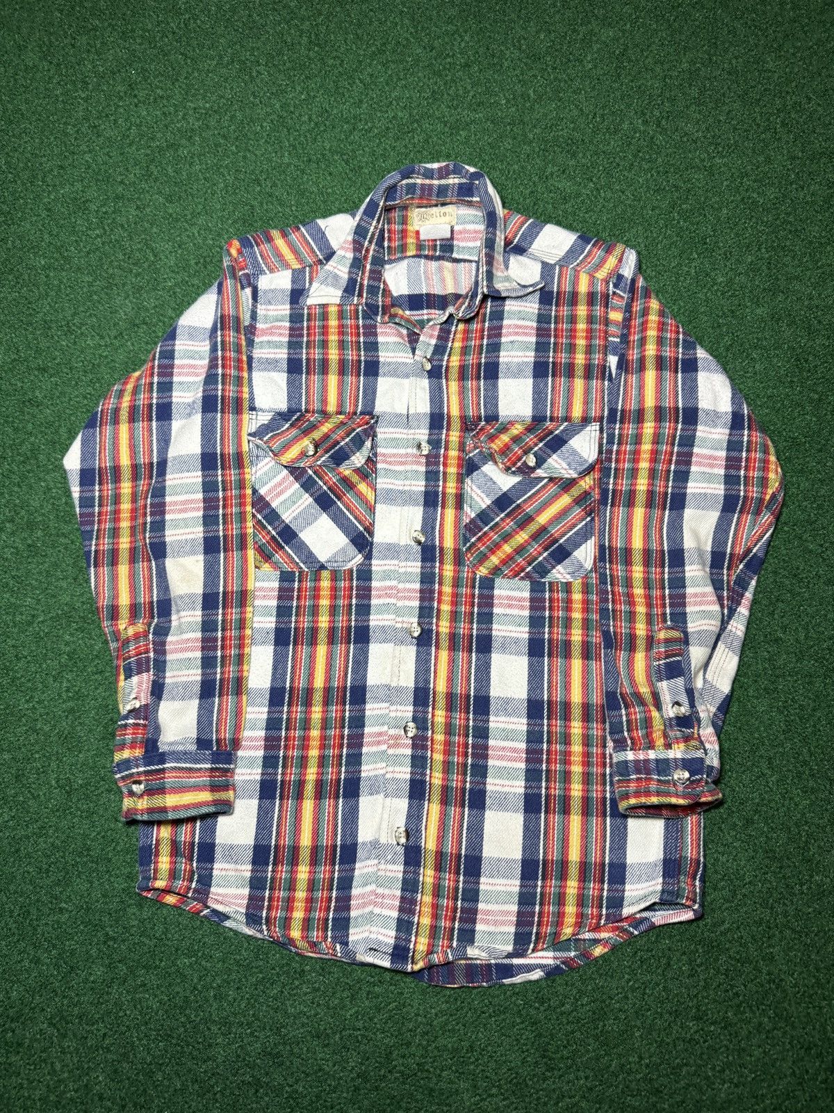 Vintage Melton Wintermaster Plaid 90s Plaid Flannel Button Up Shirt Size US S / EU 44-46 / 1 - 1 Thumbnail