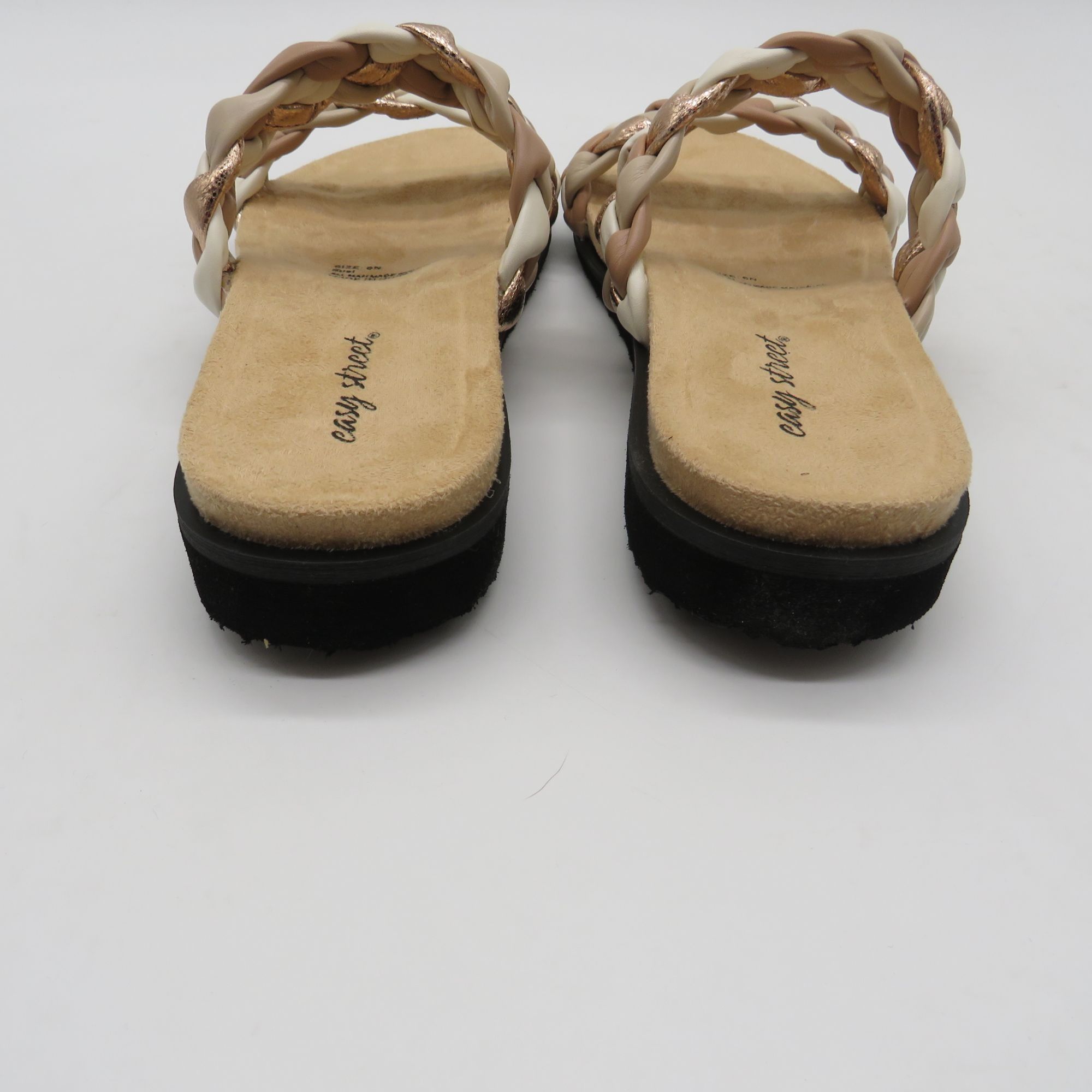 Other Easy Street Susi Womens Natural Woven Slide Sandals Size 6 N Size US 6 / IT 36 - 7 Thumbnail