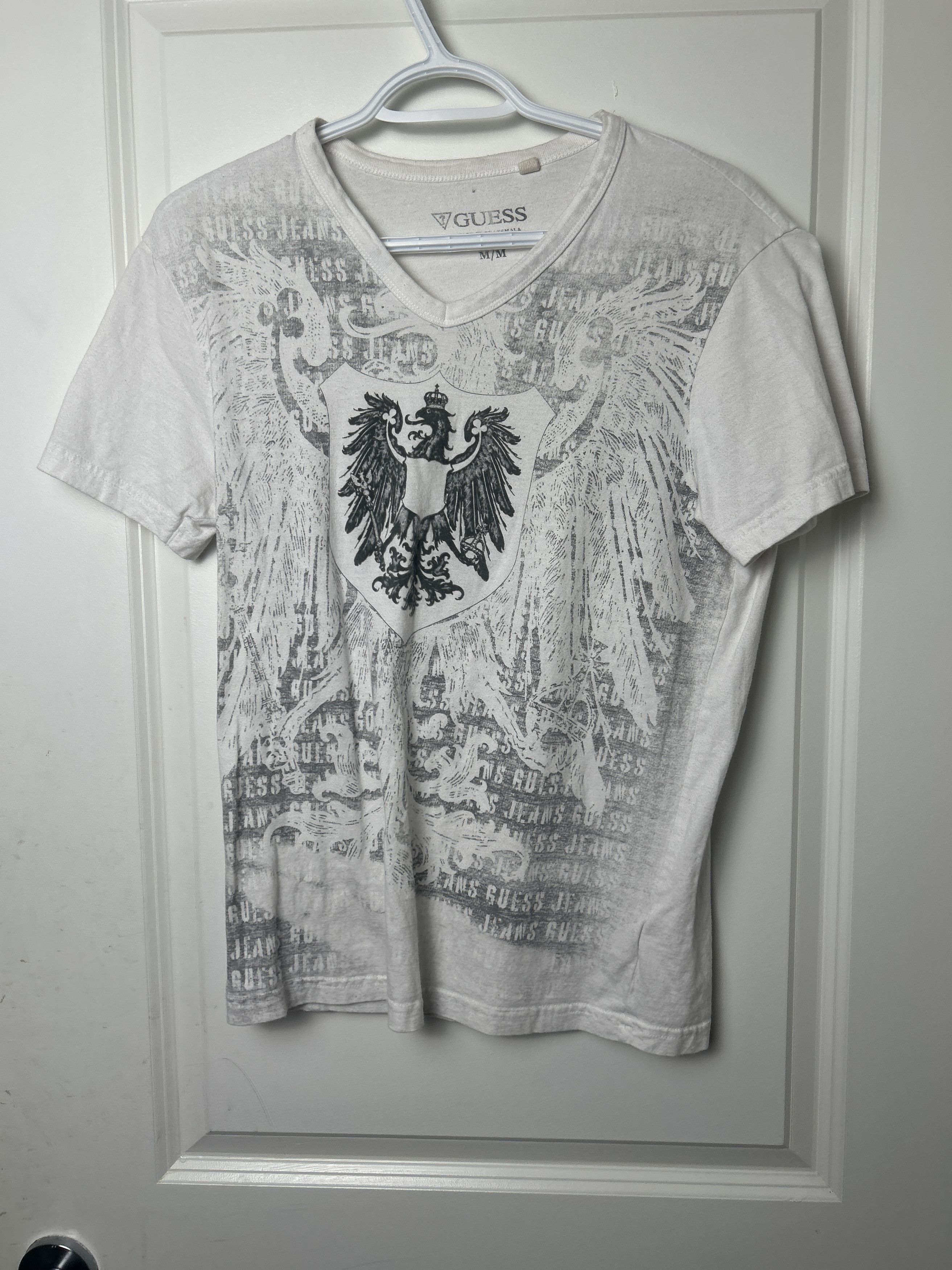 Guess Y2K Guess V-Neck Vintage Print Size US M / EU 48-50 / 2 - 1 Thumbnail