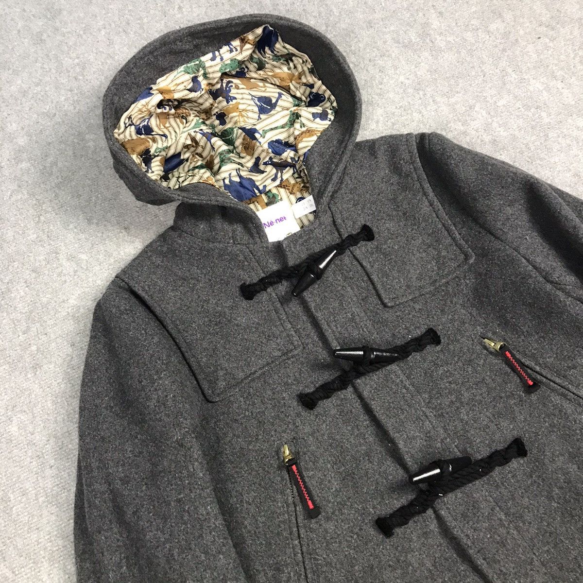 Issey Miyake NE-NET BY ISSEY MIYAKE WOOL DUFFEL STYLE DESIGN JACKET Size US M / EU 48-50 / 2 - 5 Thumbnail