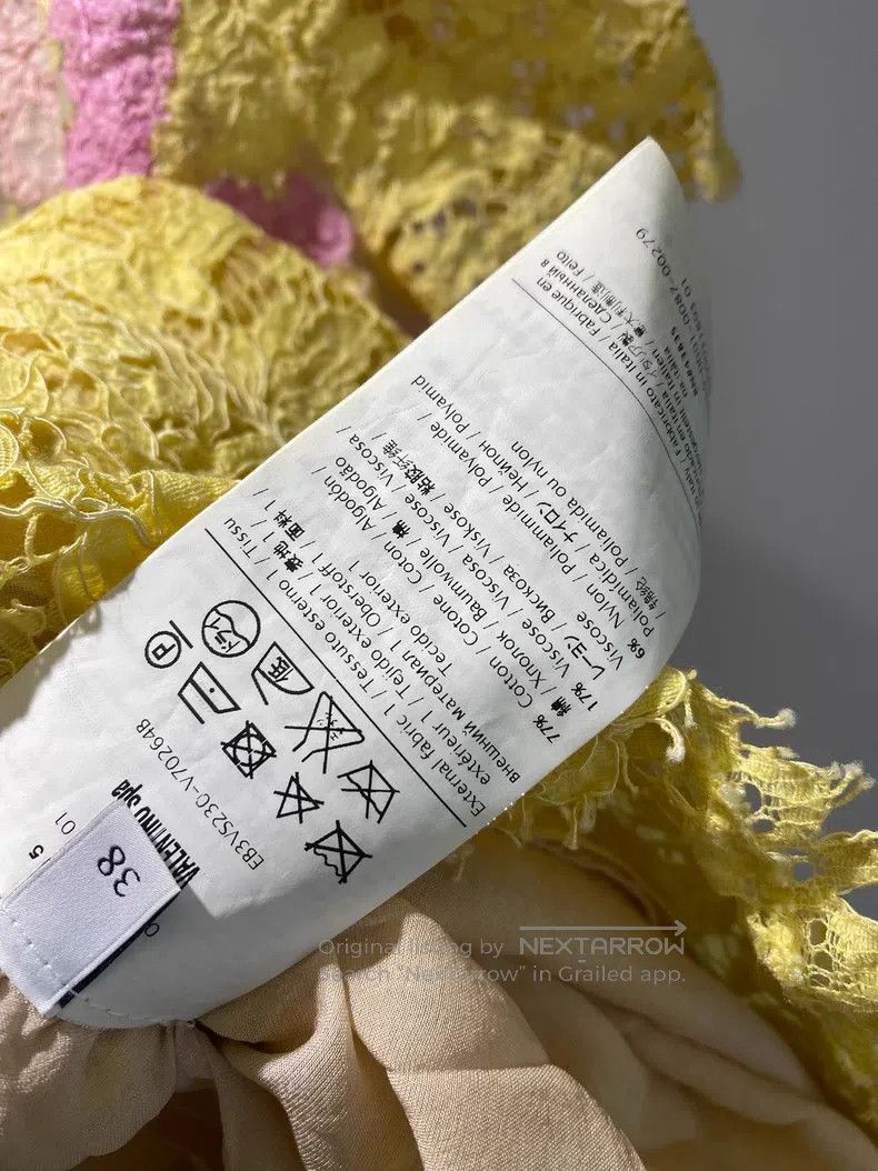 Other Valentino Yellow lace dress Size S / US 4 / IT 40 - 7 Thumbnail