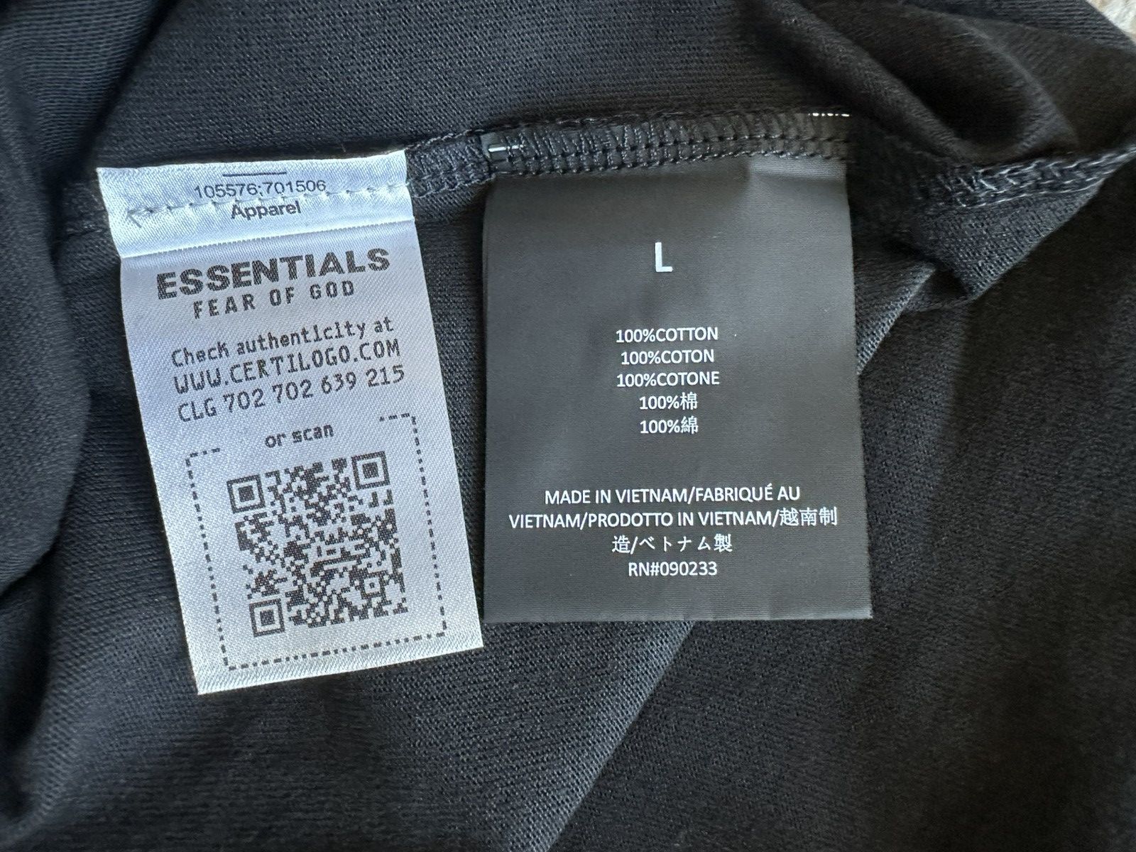 Essentials Fear of God Essentials FW24 T-shirt Black Size US L / EU 52-54 / 3 - 7 Thumbnail