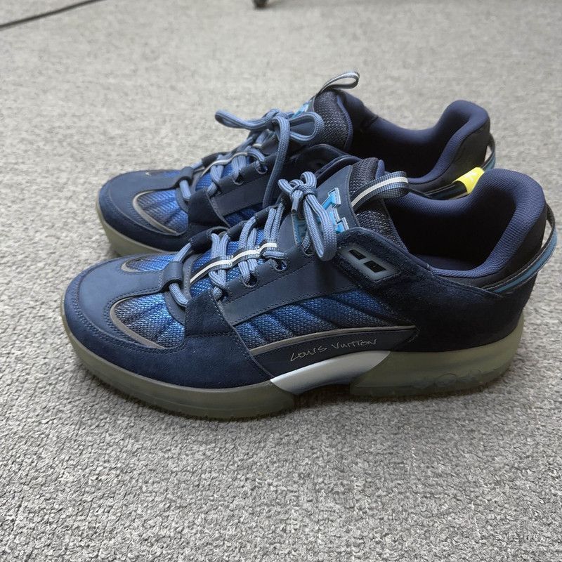 Louis Vuitton Louis Vuitton Blue Low-Top Athletic Sneakers for Men -2508 Size US 8 / EU 41 - 1 Thumbnail