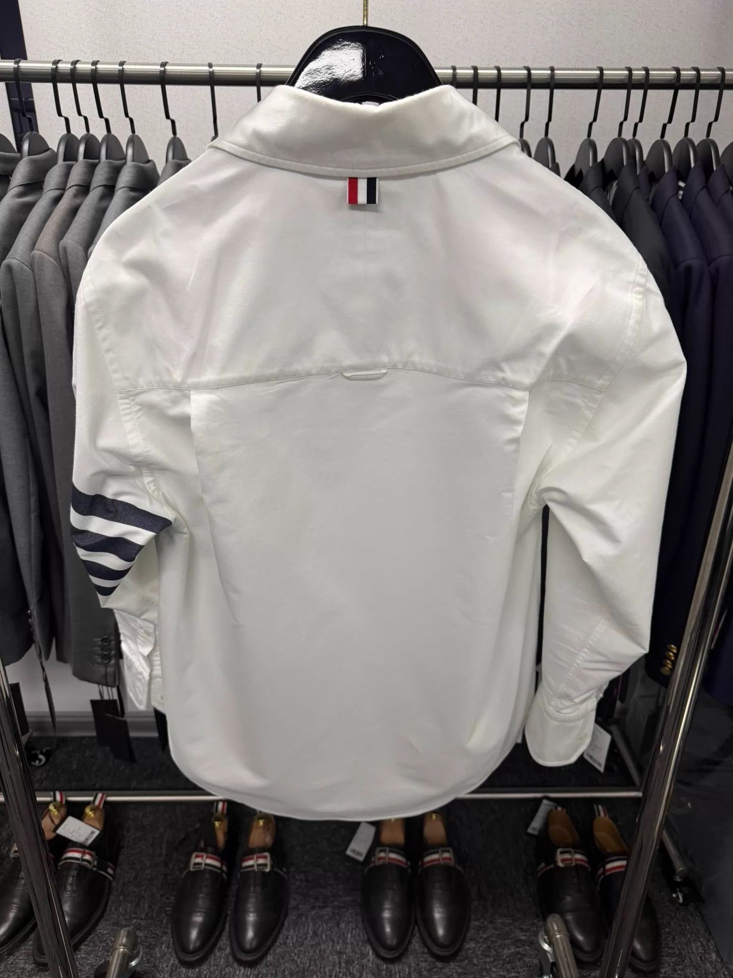 Thom Browne Thom Browne 4-Bar Oxford Shirt White Size 0 Size US XS / EU 42 / 0 - 2 Thumbnail