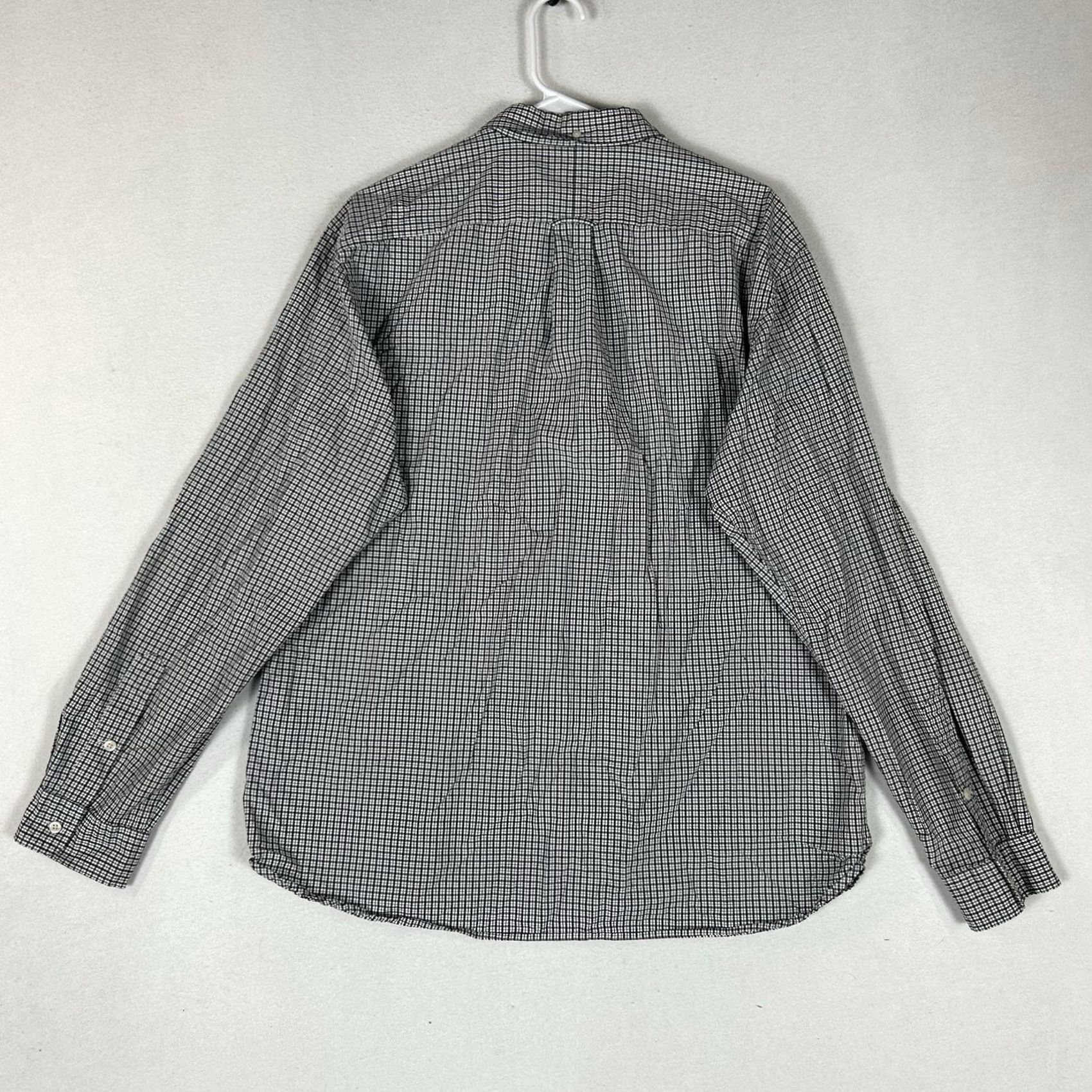 Ralph Lauren Ralph Lauren Long Sleeve Button-Front Shirt Mens XL Gray Plaid Twill Cotton Polo Big Pony Vintage Size US XL / EU 56 / 4 - 5 Thumbnail