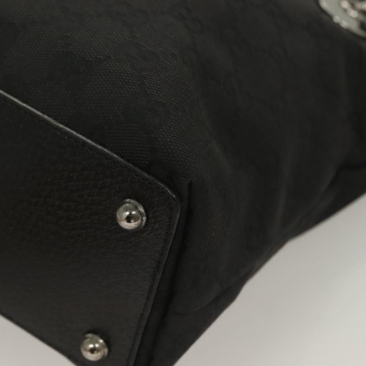 Gucci GUCCI GG Canvas Tote Bag Black Size ONE SIZE - 11 Thumbnail