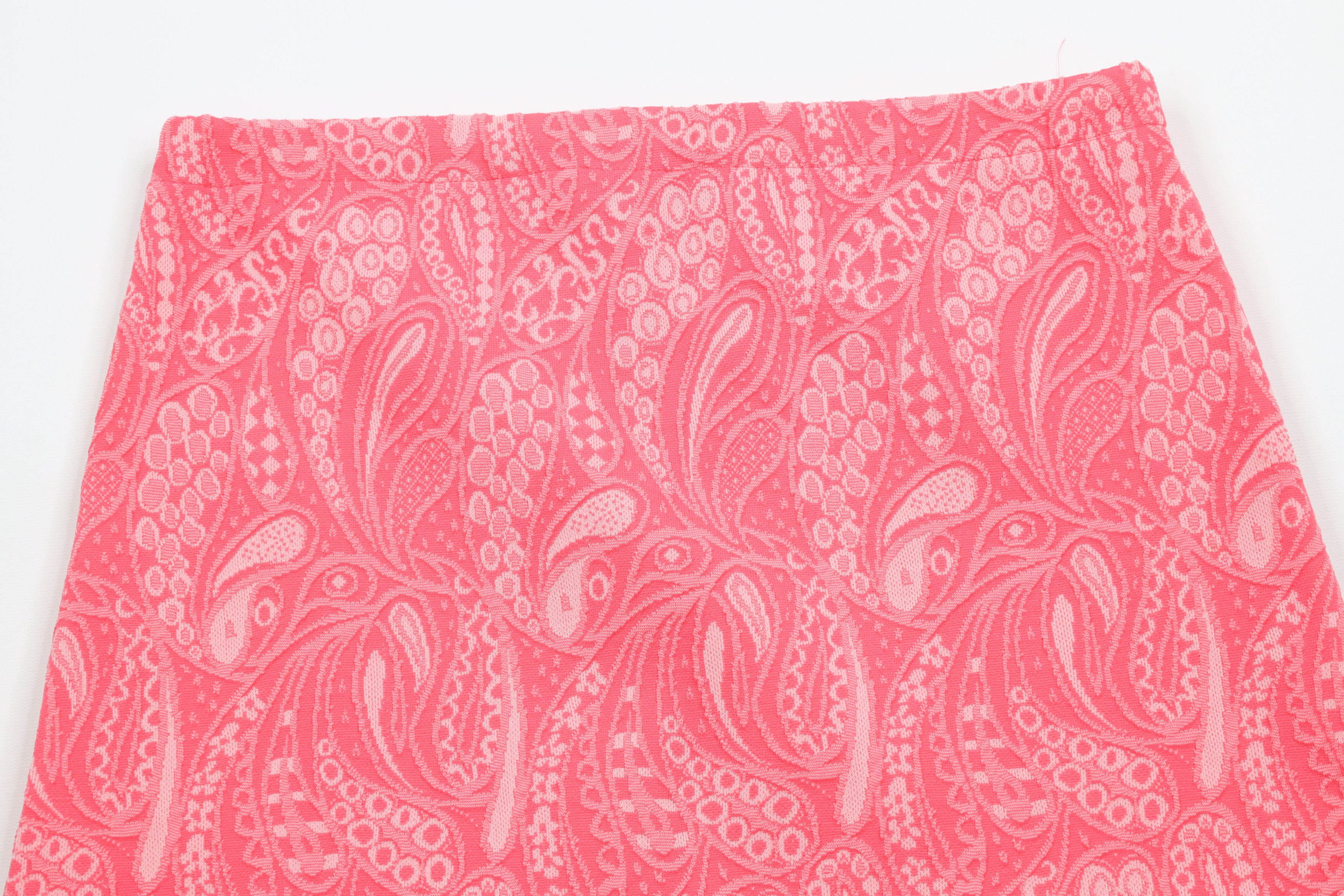 Vintage Vintage 70s 3 Piece Paisley Knit Skirt Bell Bottoms Suit Size XL / US 12-14 / IT 48-50 - 13 Thumbnail