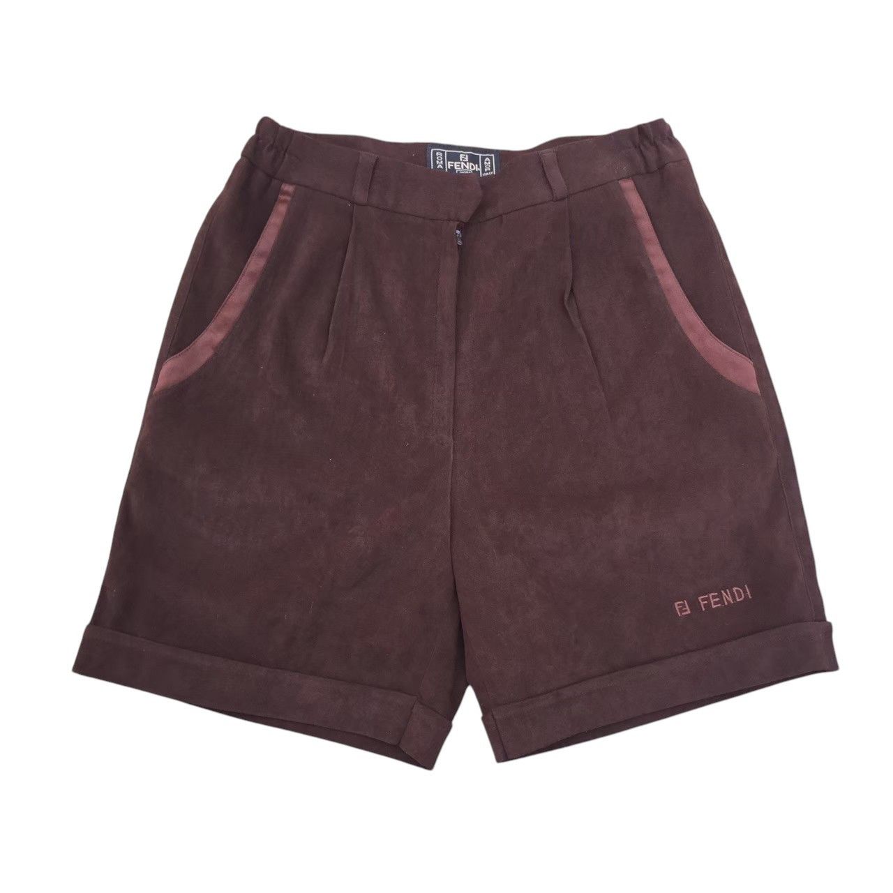 ショートパンツ FENDI 'Fendi Stamp 1925' shorts Beige Shop Women's Designer Beige Pants & Shorts | FENDI US